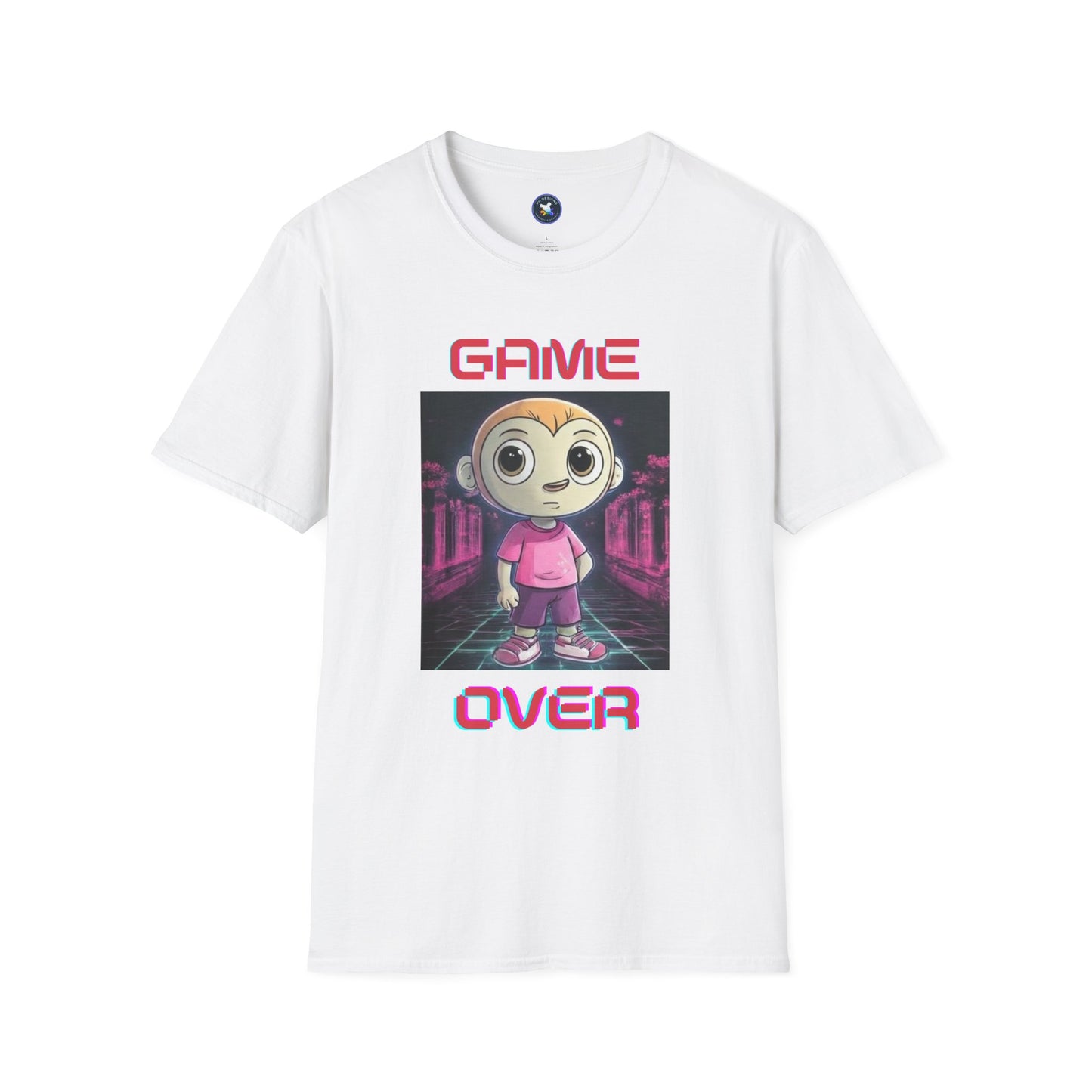Game Over Unisex Softstyle T-Shirt - Fun Gamer Tee for Casual Wear