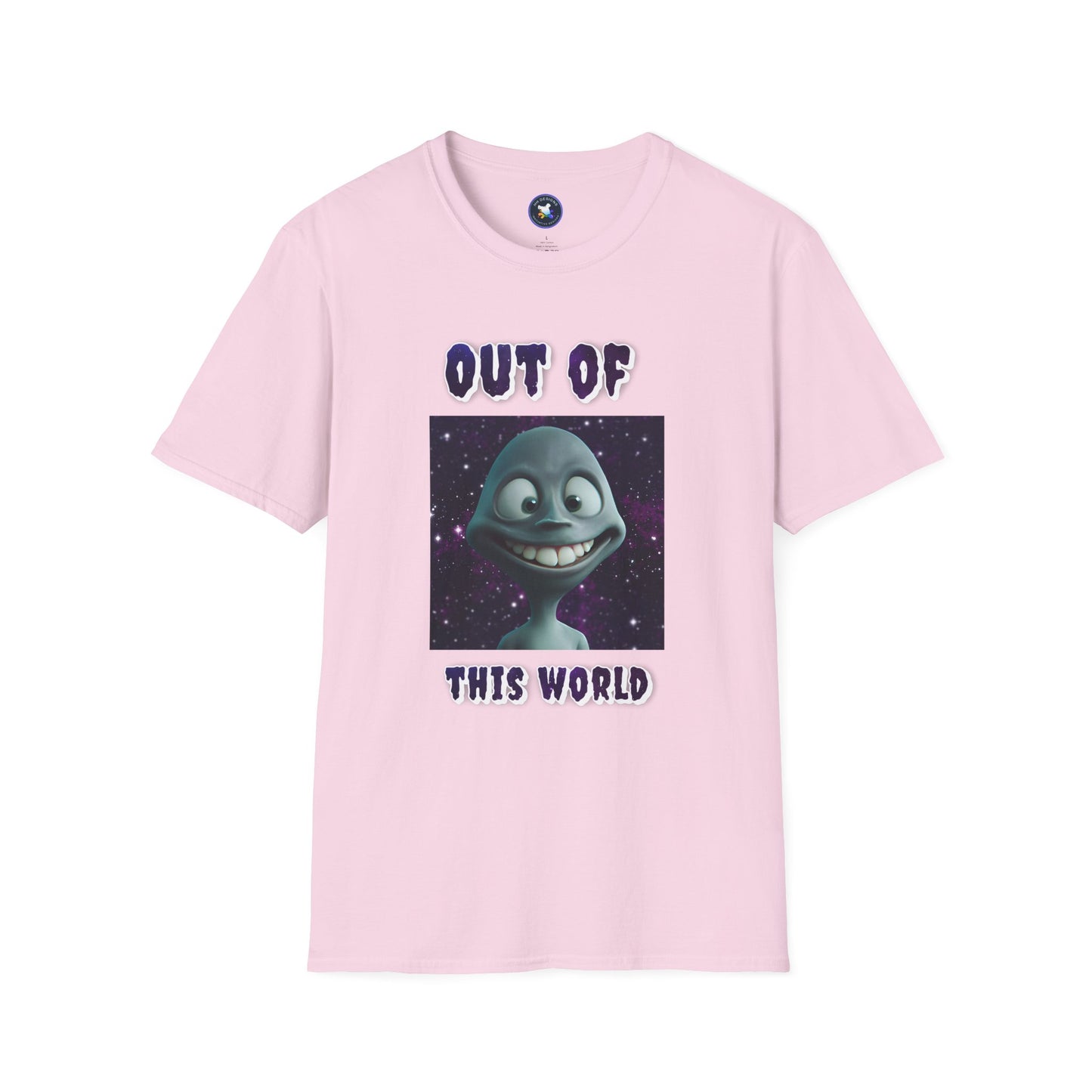 Out of This World Unisex Softstyle T-Shirt - Fun Alien Graphic Tee