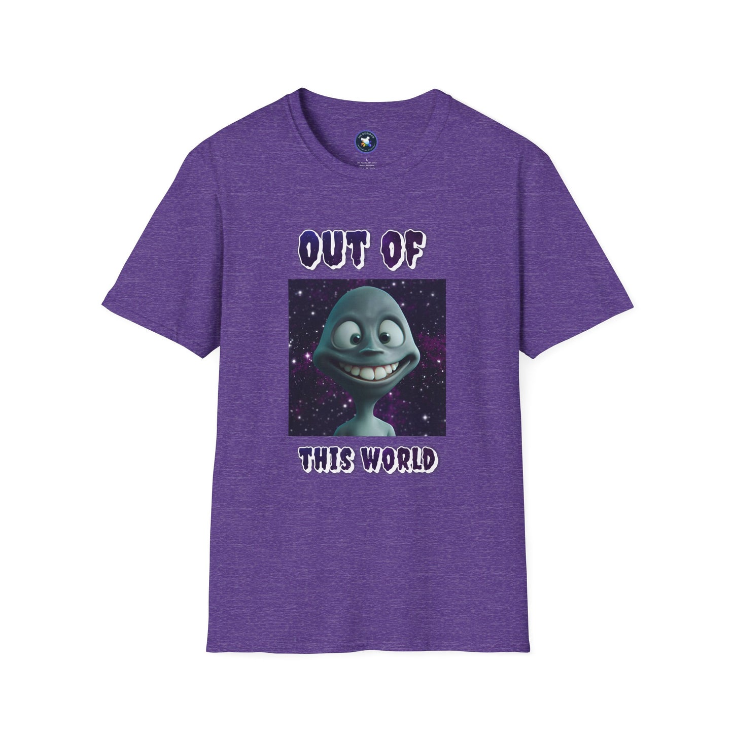 Out of This World Unisex Softstyle T-Shirt - Fun Alien Graphic Tee