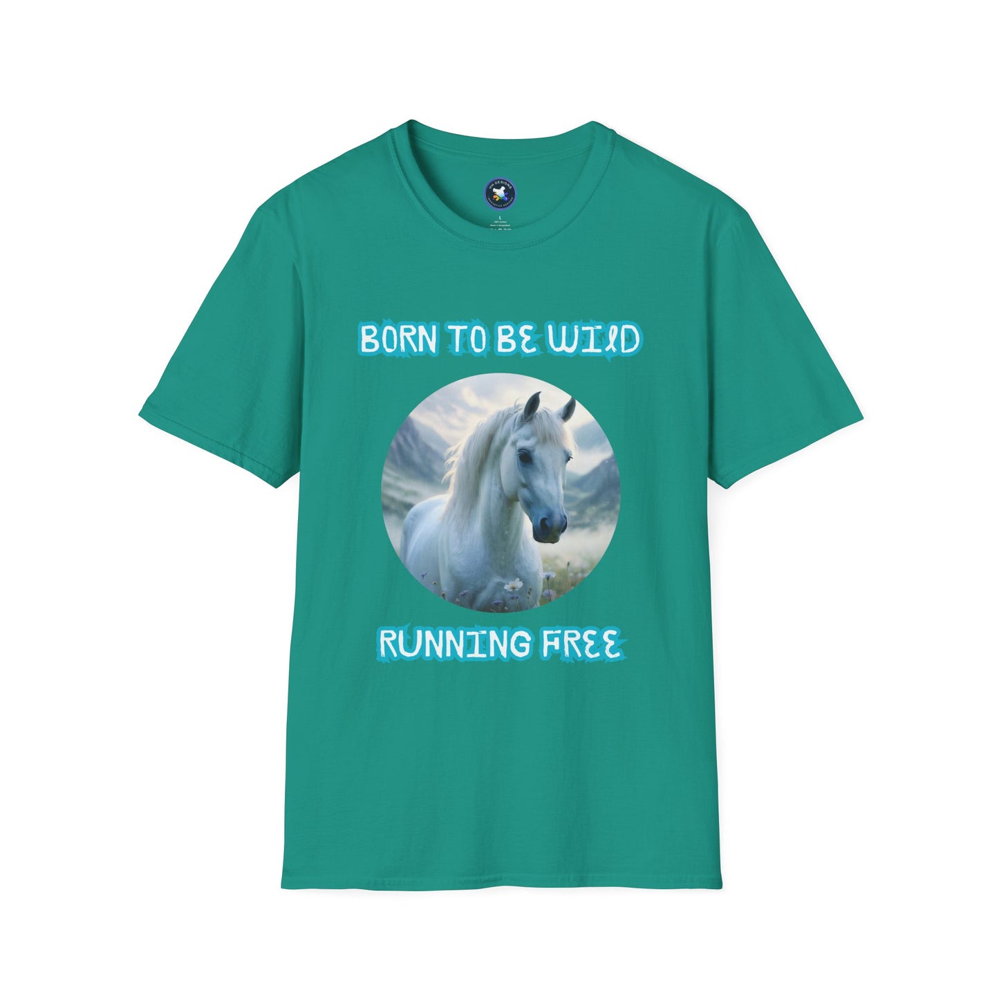 Born to be Wild Horse T-Shirt - Unisex Softstyle Tee for Nature Lovers