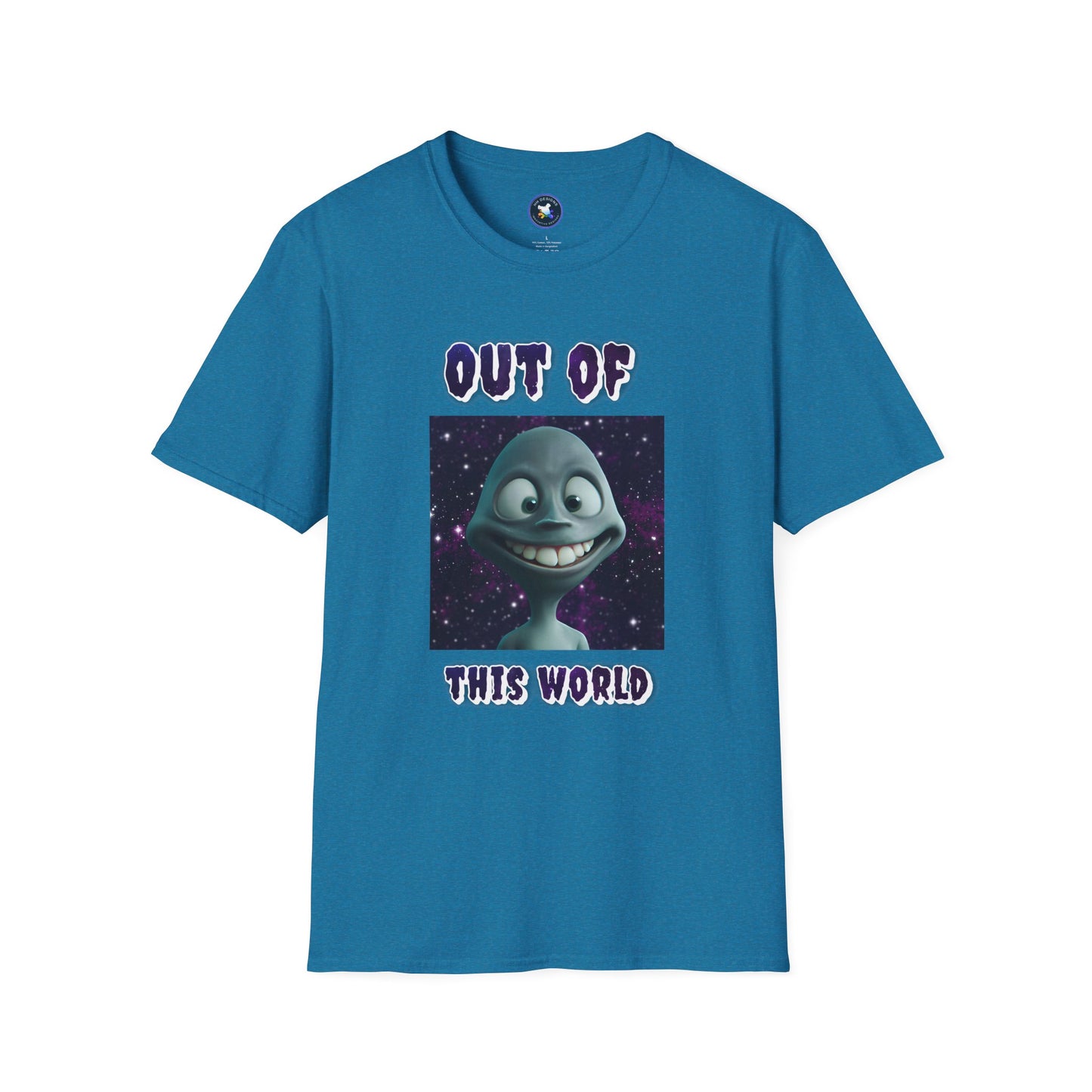 Out of This World Unisex Softstyle T-Shirt - Fun Alien Graphic Tee