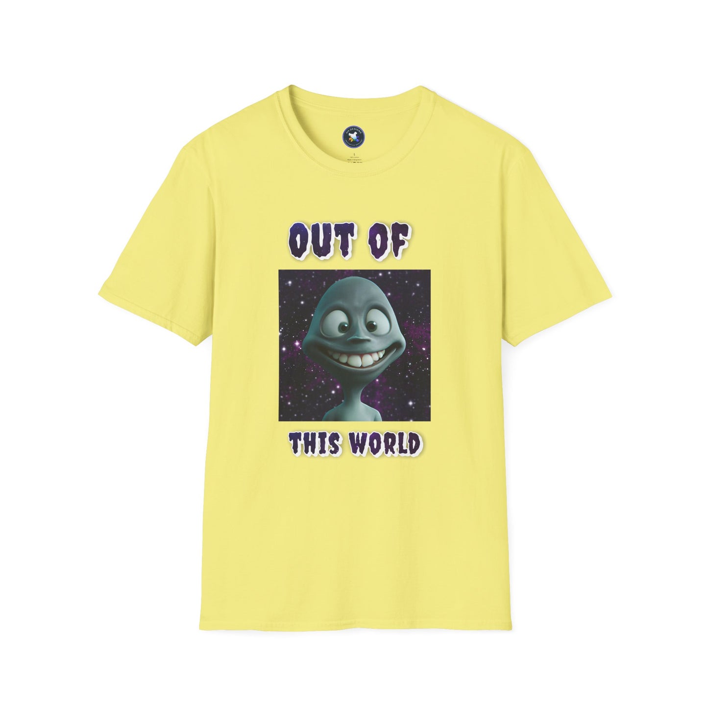 Out of This World Unisex Softstyle T-Shirt - Fun Alien Graphic Tee