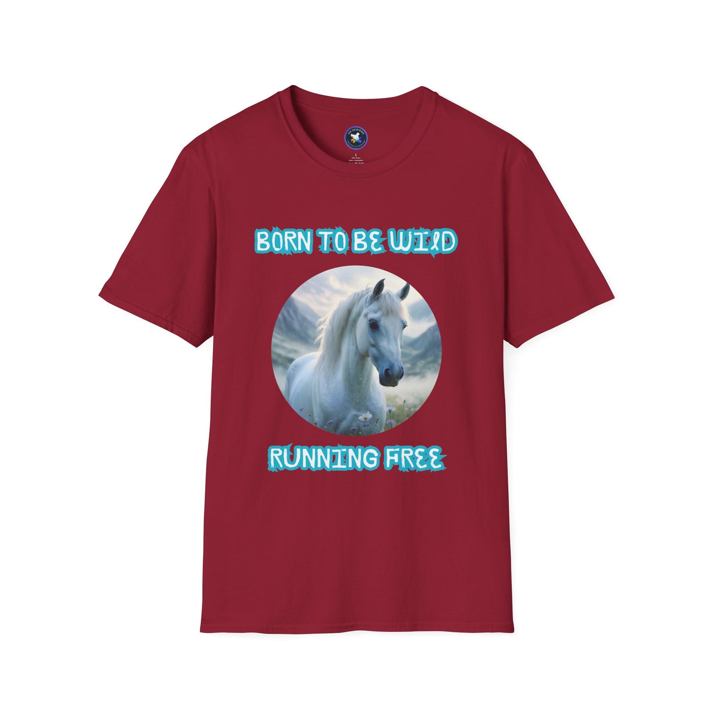 Born to be Wild Horse T-Shirt - Unisex Softstyle Tee for Nature Lovers