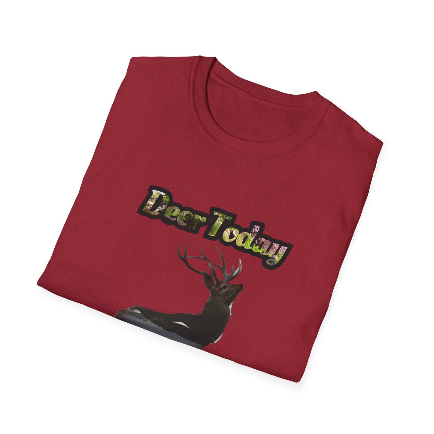 Unisex Softstyle T-Shirt - "Deer Today, Gone Tomorrow" Nature Tee for Outdoor Enthusiasts