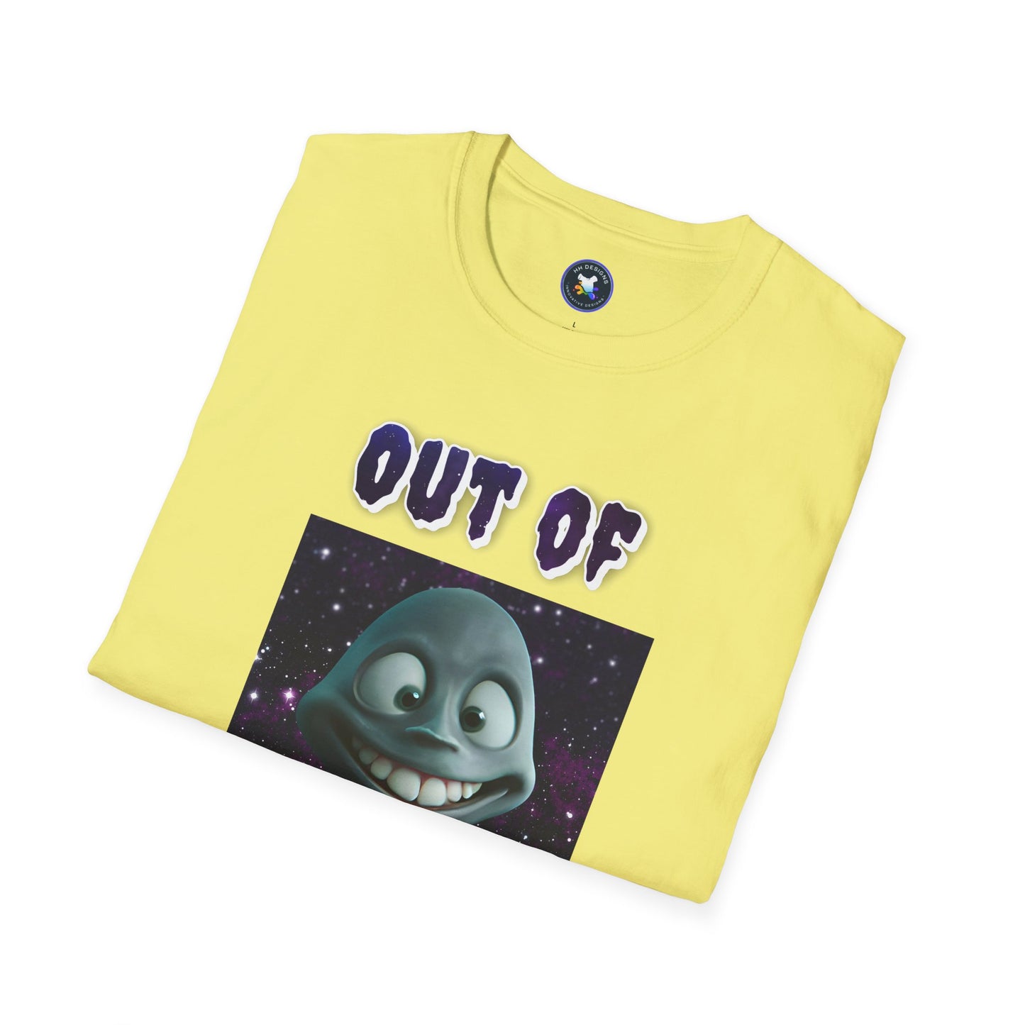 Out of This World Unisex Softstyle T-Shirt - Fun Alien Graphic Tee