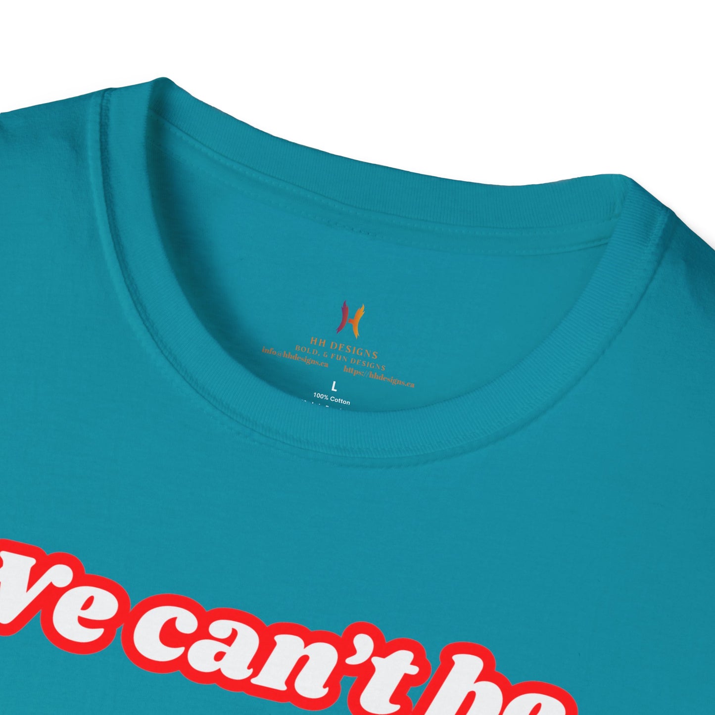Unisex Softstyle T-Shirt - "We Can’t Be the 51st State" with Canada Map & No. 1 Gesture