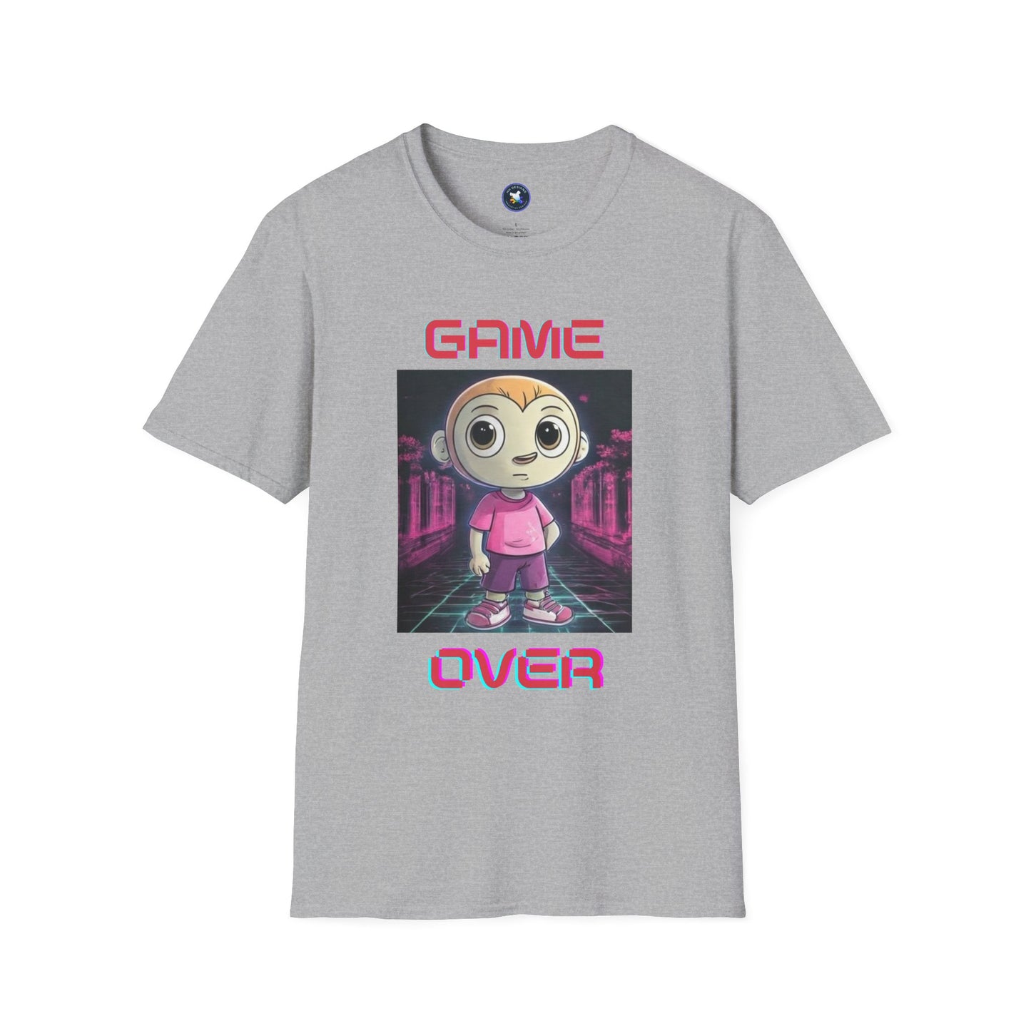 Game Over Unisex Softstyle T-Shirt - Fun Gamer Tee for Casual Wear