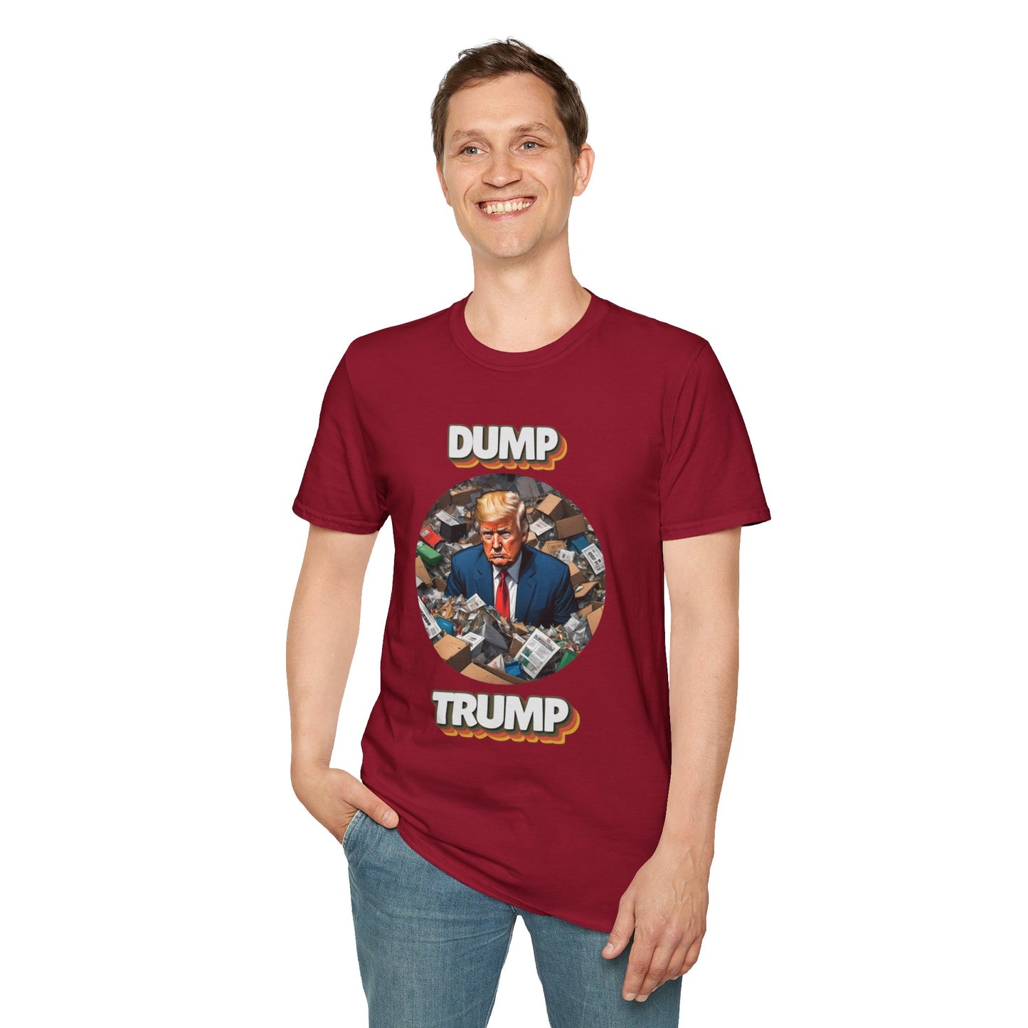 Humorous Unisex T-Shirt - "Dump Trump" Statement Tee for Political Activism and Casual Wear