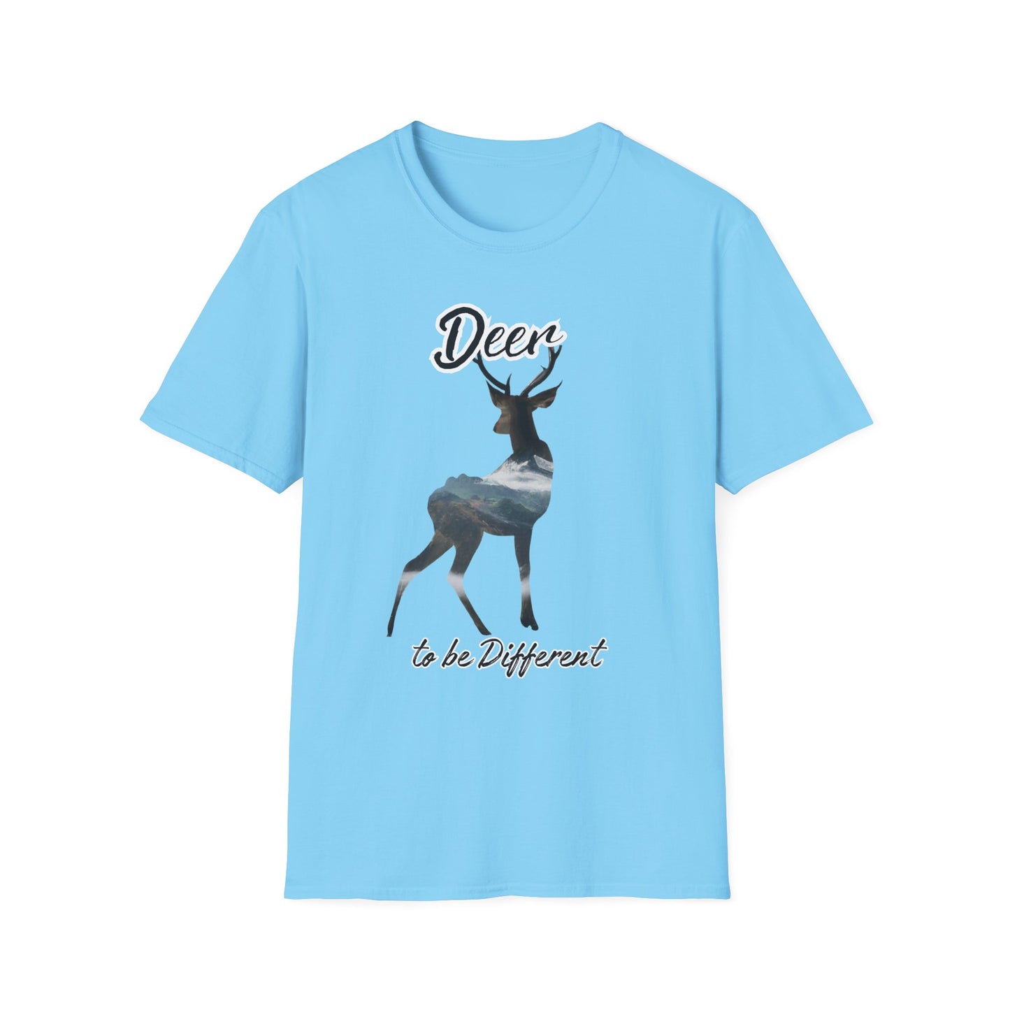 Unisex Softstyle T-Shirt - 'Deer to be Different' Nature-Inspired Tee