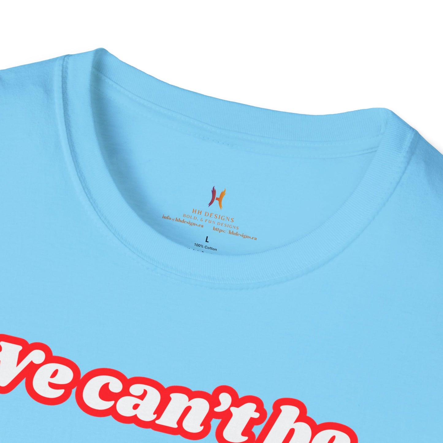 Unisex Softstyle T-Shirt - "We Can’t Be the 51st State" with Canada Map & No. 1 Gesture