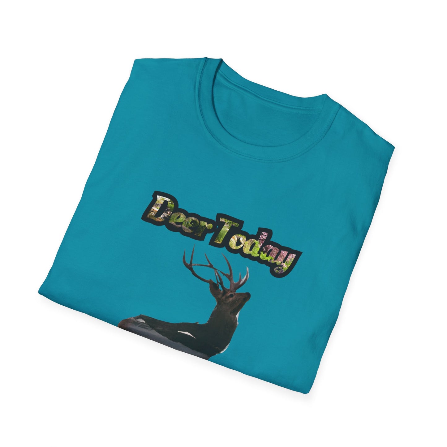 Unisex Softstyle T-Shirt - "Deer Today, Gone Tomorrow" Nature Tee for Outdoor Enthusiasts