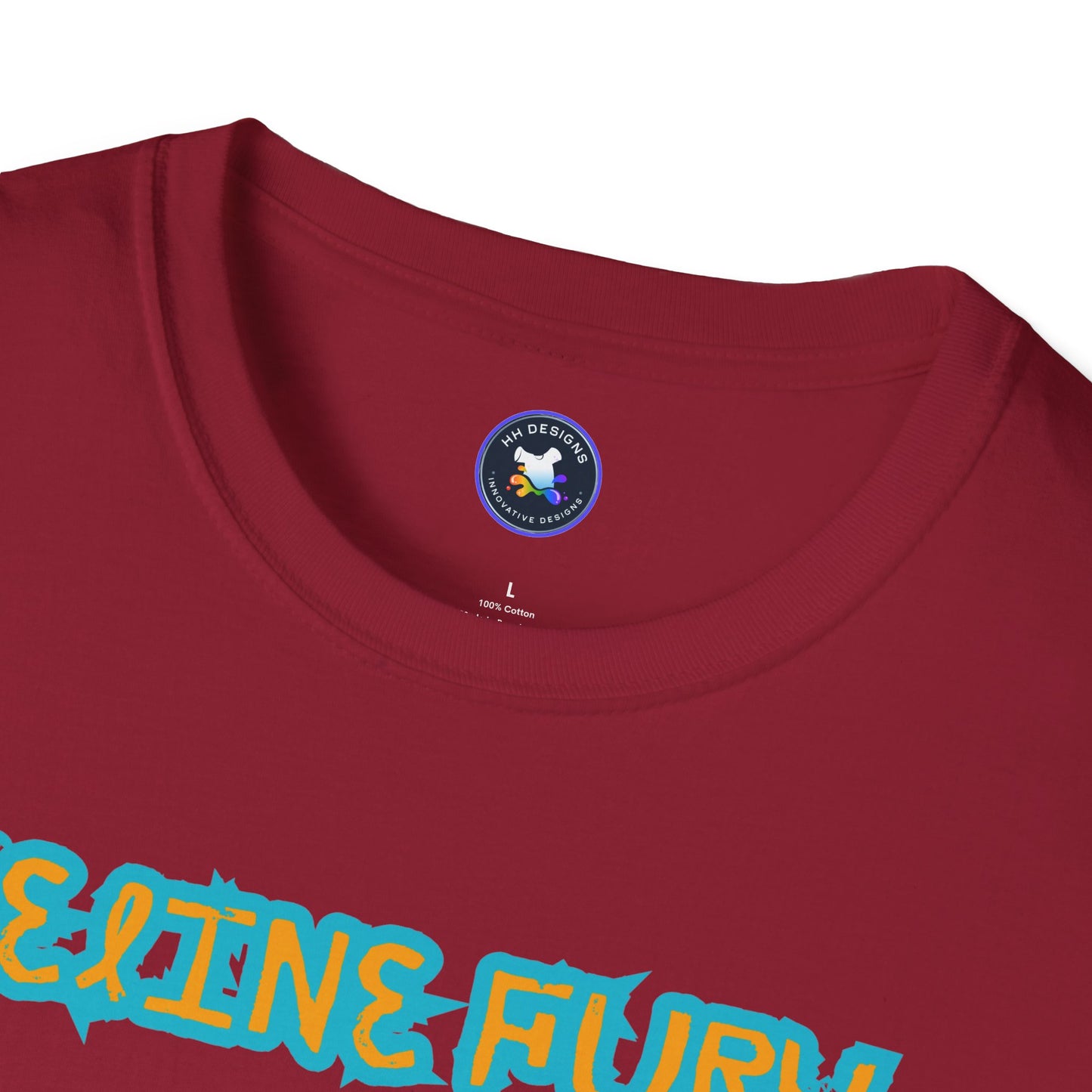 Funny Cat T-Shirt - 'Feline Fury Beware' Unisex Softstyle Tee