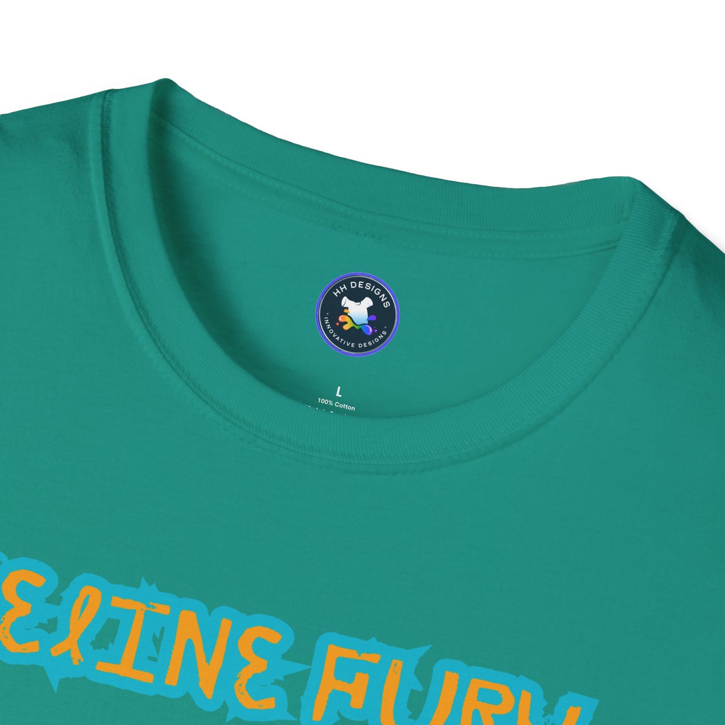Funny Cat T-Shirt - 'Feline Fury Beware' Unisex Softstyle Tee