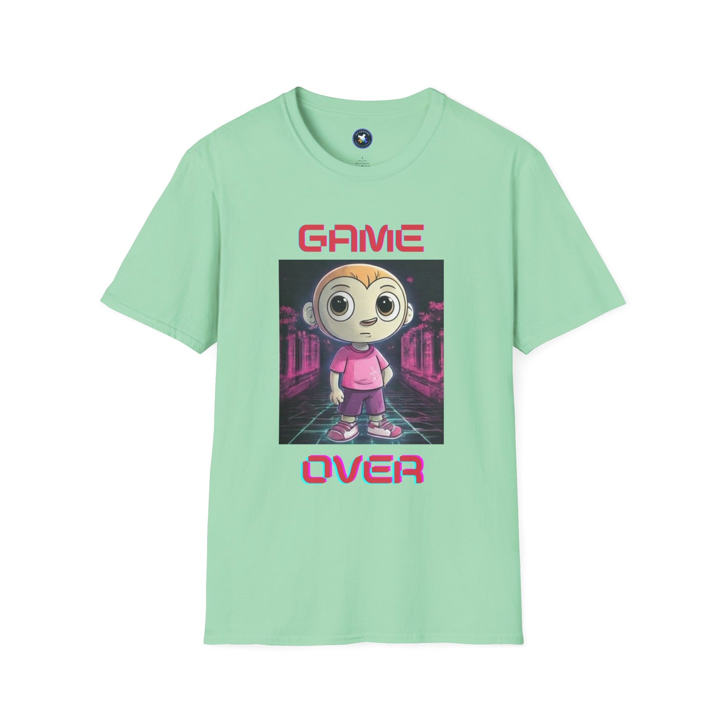 Game Over Unisex Softstyle T-Shirt - Fun Gamer Tee for Casual Wear
