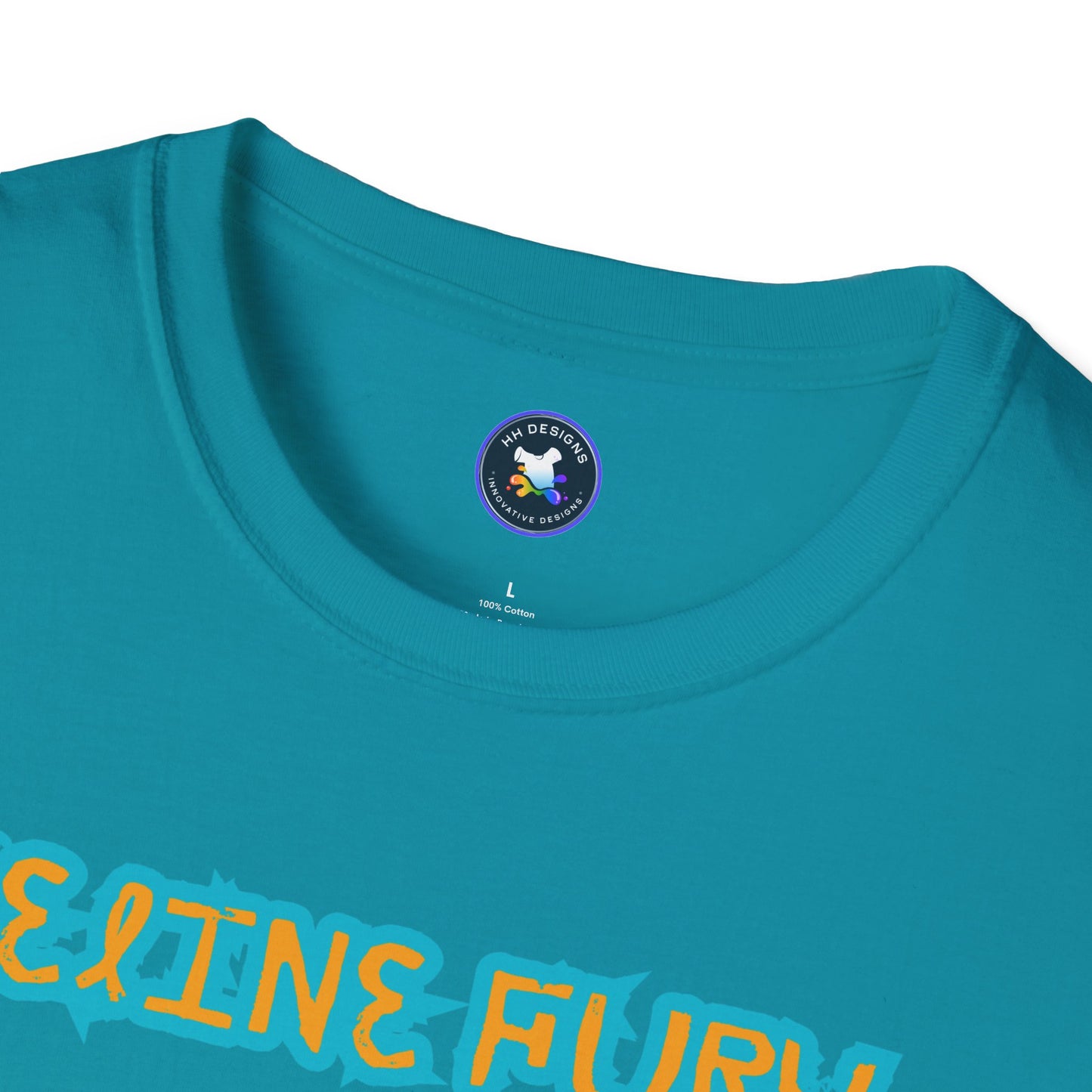 Funny Cat T-Shirt - 'Feline Fury Beware' Unisex Softstyle Tee
