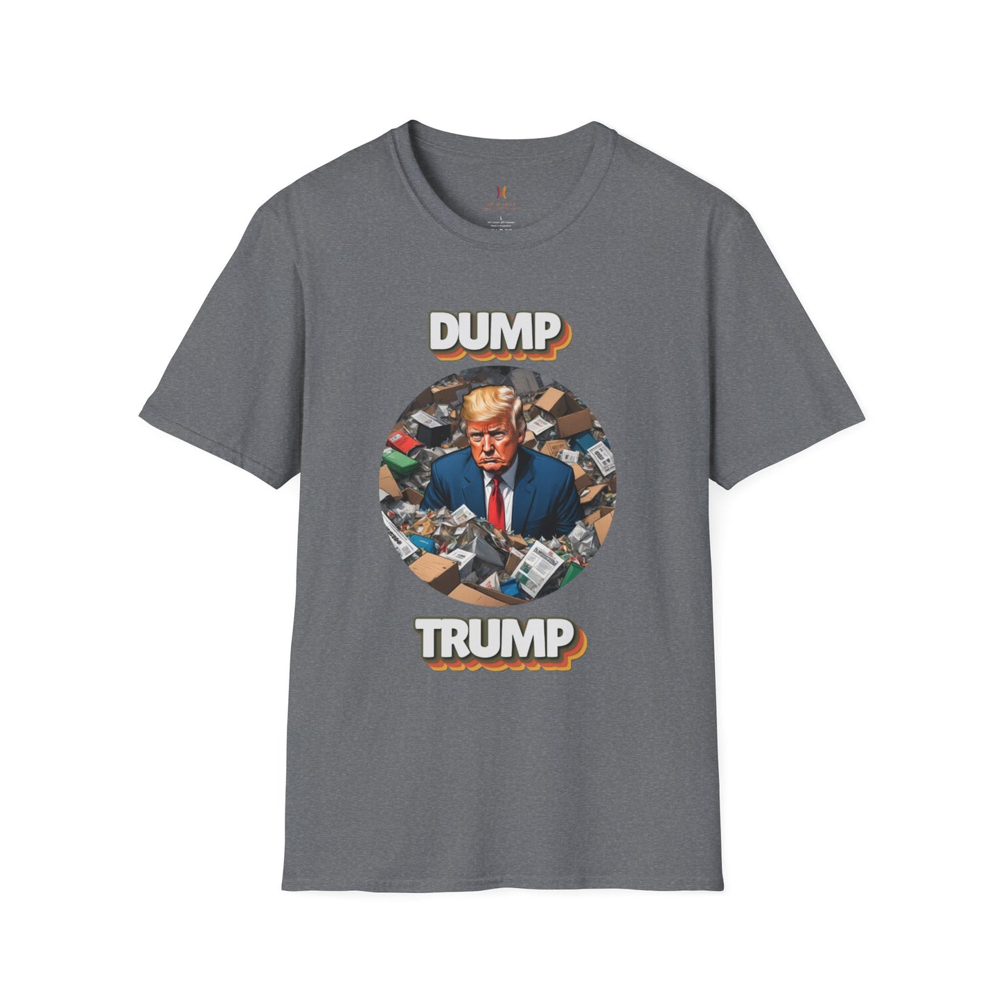Humorous Unisex T-Shirt - "Dump Trump" Statement Tee for Political Activism and Casual Wear