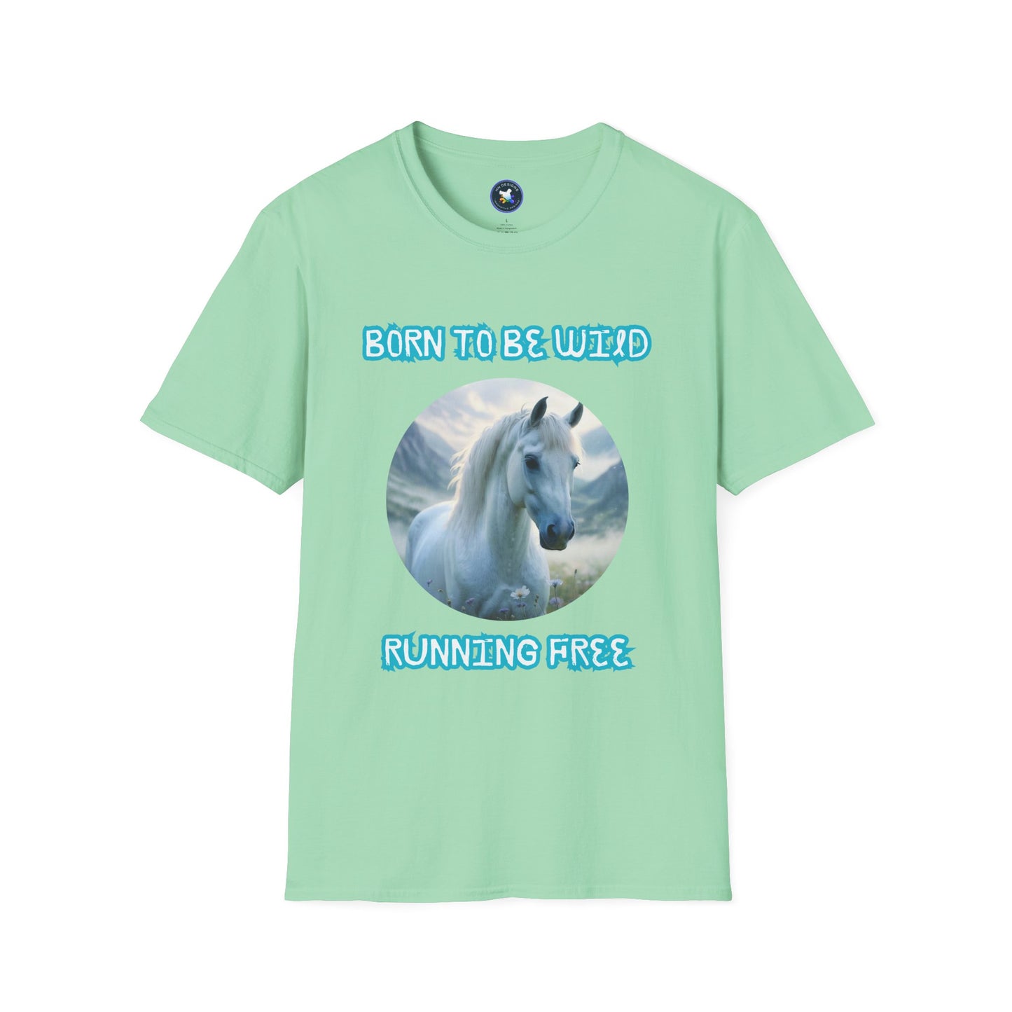 Born to be Wild Horse T-Shirt - Unisex Softstyle Tee for Nature Lovers