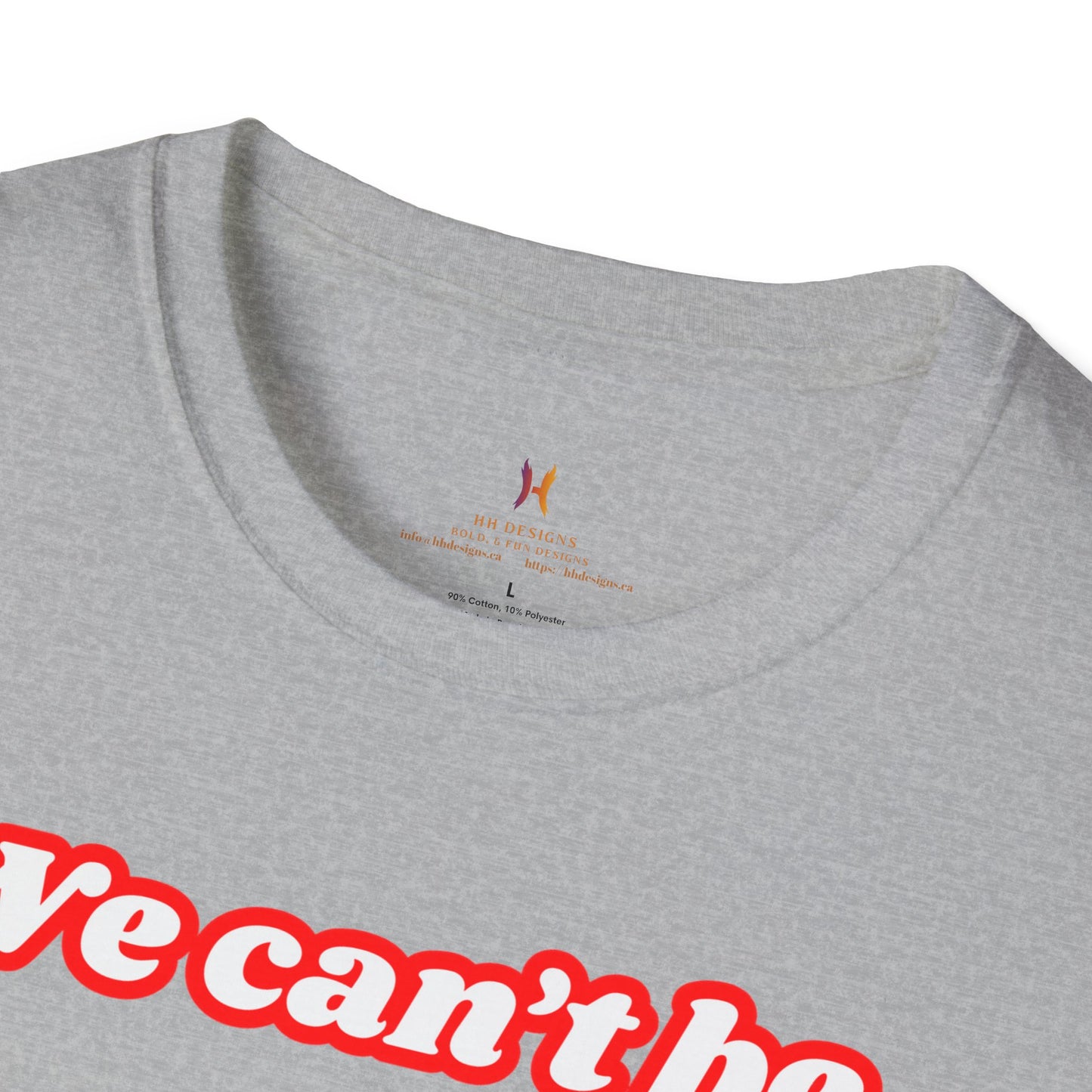 Unisex Softstyle T-Shirt - "We Can’t Be the 51st State" with Canada Map & No. 1 Gesture