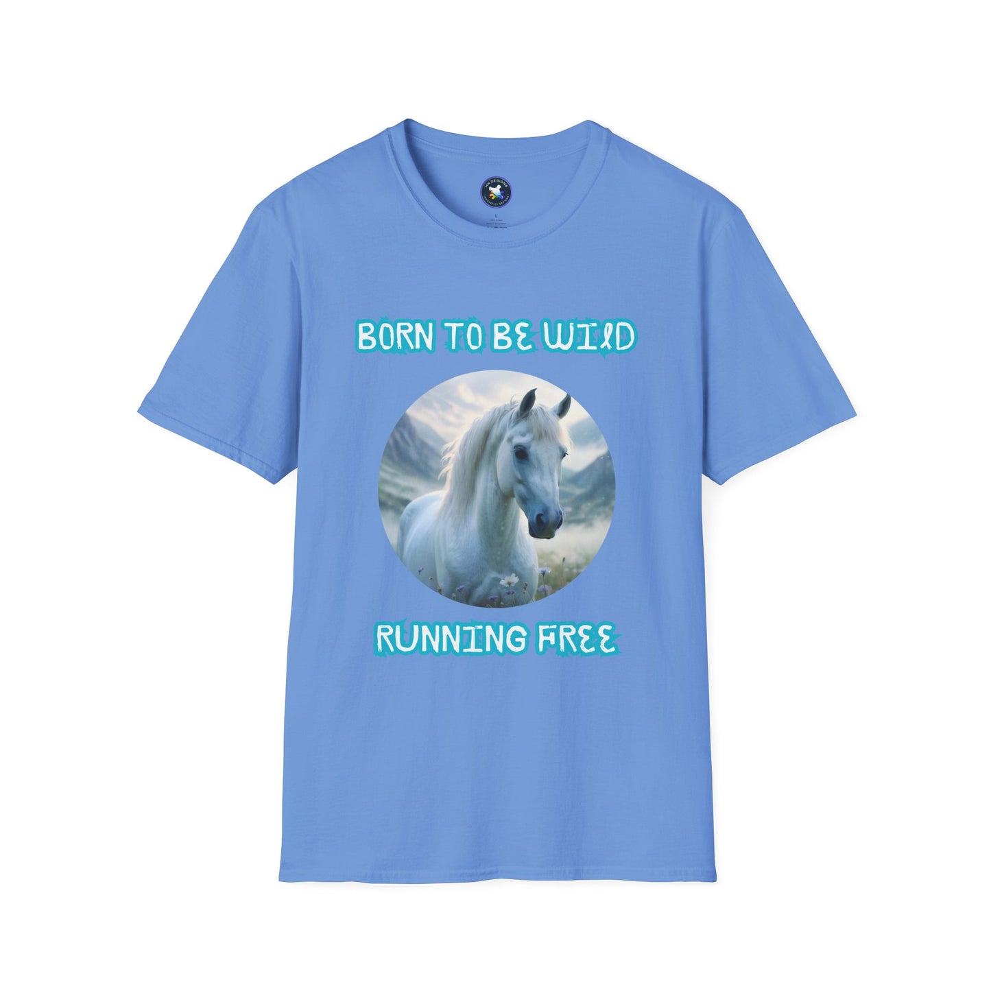 Born to be Wild Horse T-Shirt - Unisex Softstyle Tee for Nature Lovers