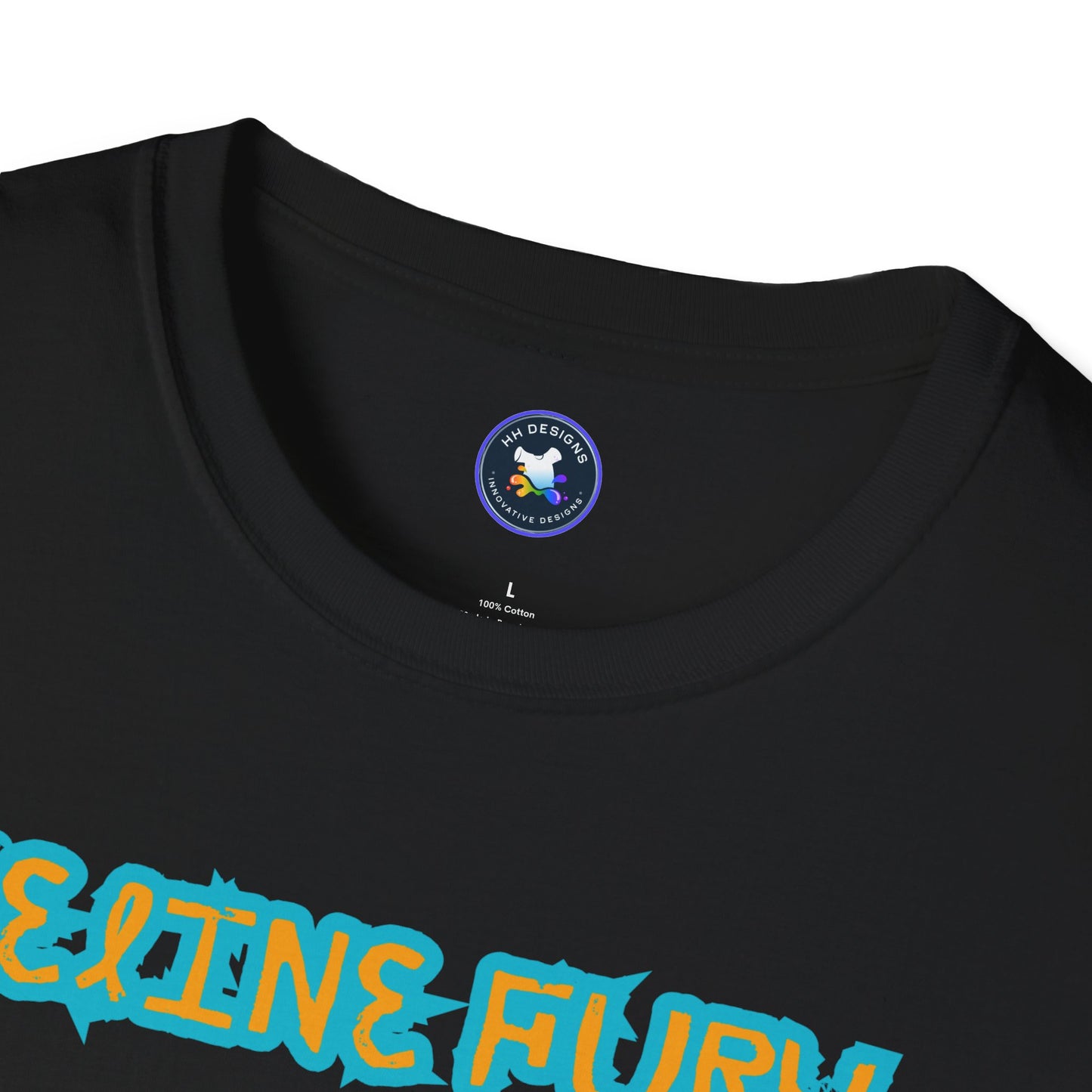 Funny Cat T-Shirt - 'Feline Fury Beware' Unisex Softstyle Tee