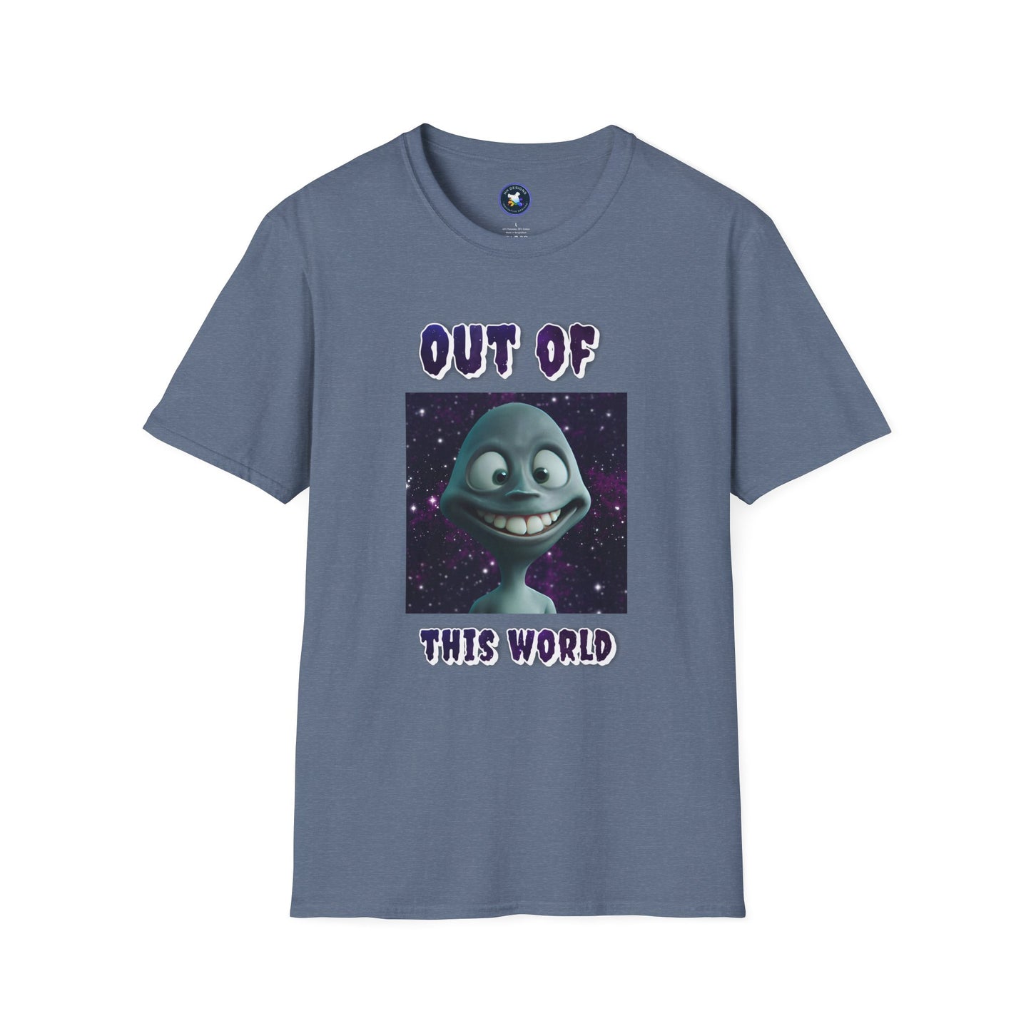 Out of This World Unisex Softstyle T-Shirt - Fun Alien Graphic Tee