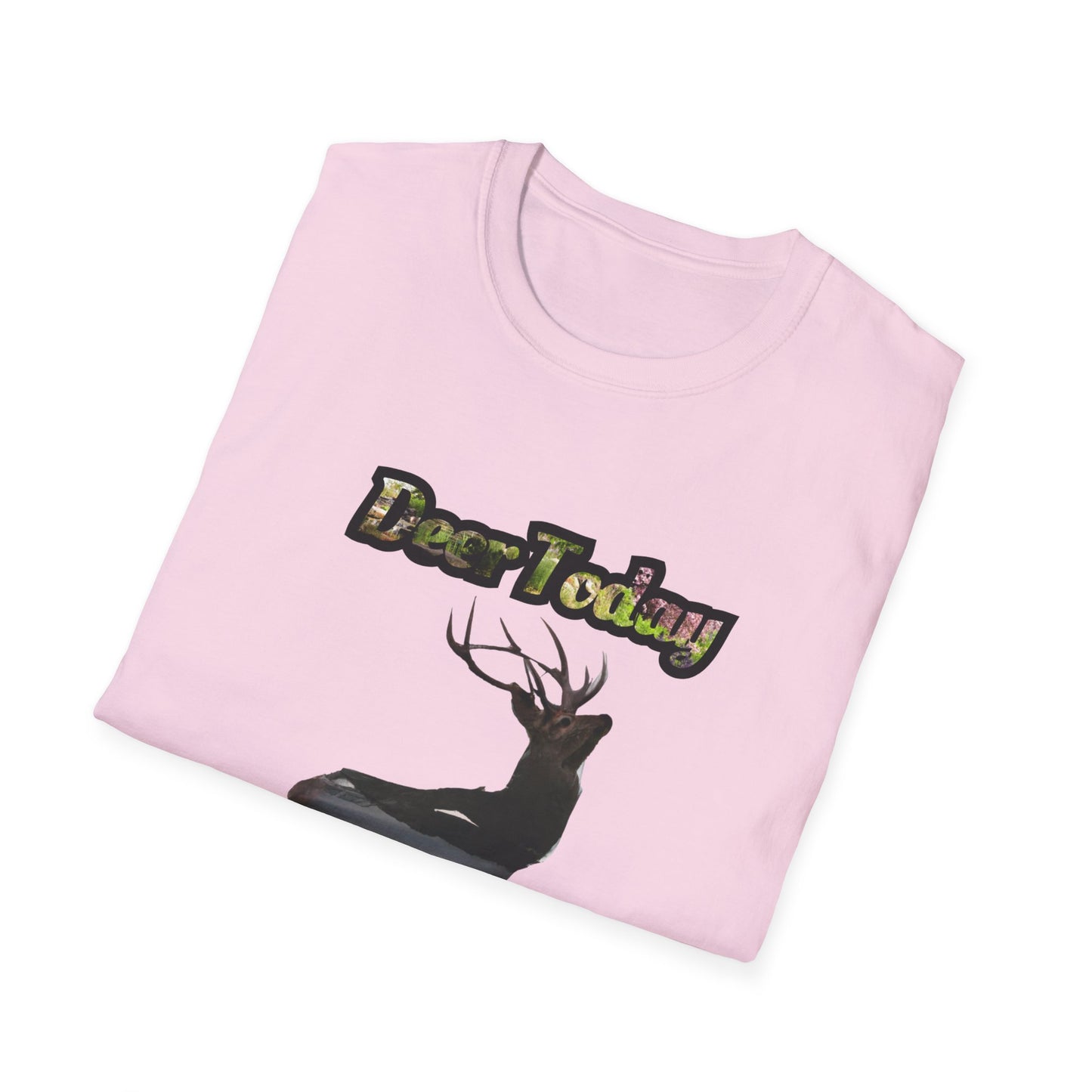 Unisex Softstyle T-Shirt - "Deer Today, Gone Tomorrow" Nature Tee for Outdoor Enthusiasts
