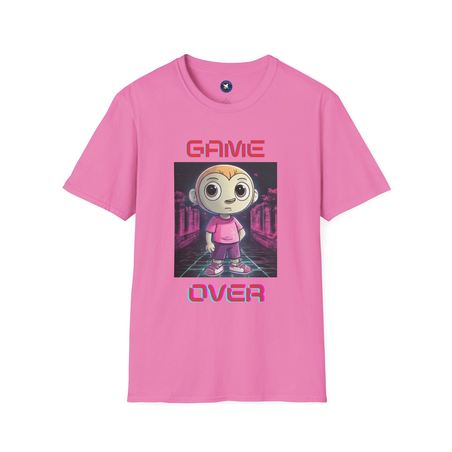 Game Over Unisex Softstyle T-Shirt - Fun Gamer Tee for Casual Wear
