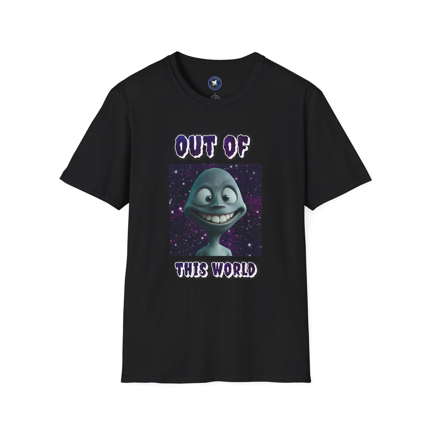 Out of This World Unisex Softstyle T-Shirt - Fun Alien Graphic Tee