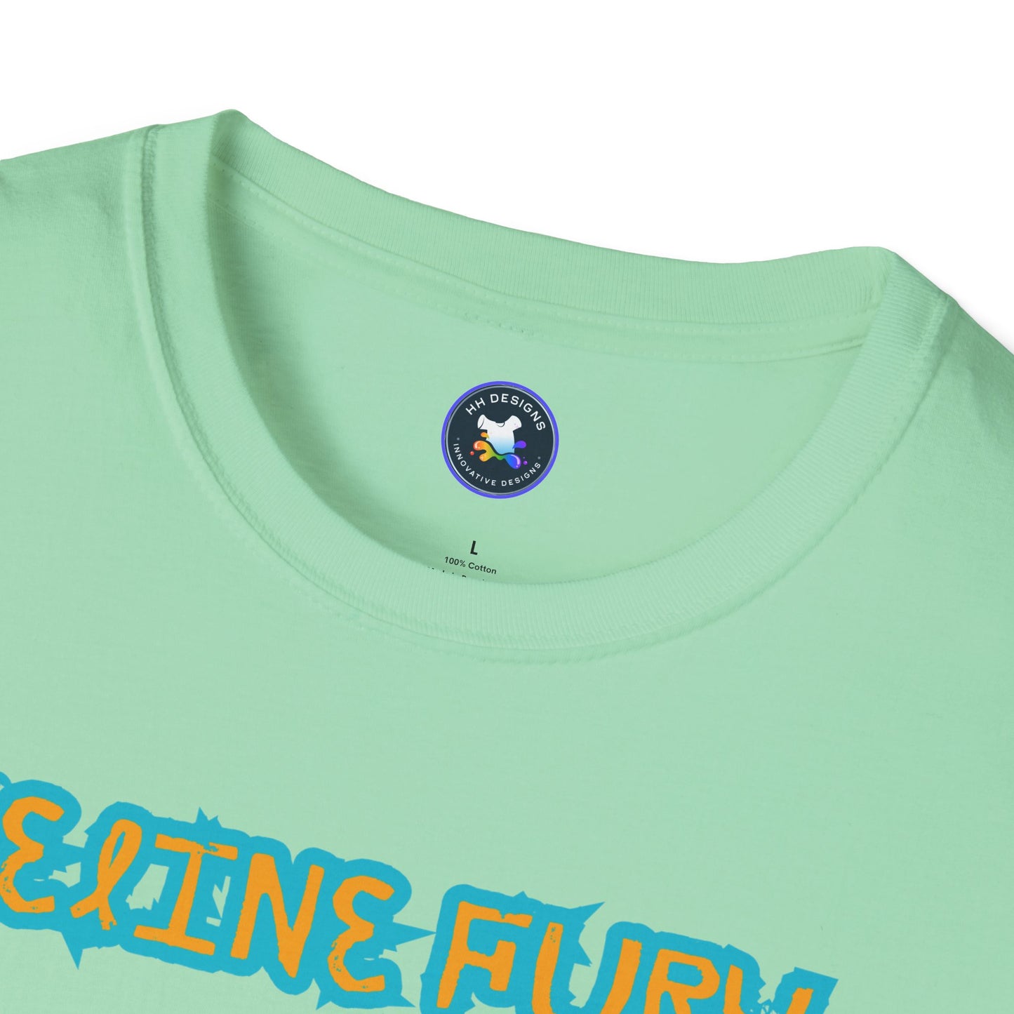 Funny Cat T-Shirt - 'Feline Fury Beware' Unisex Softstyle Tee
