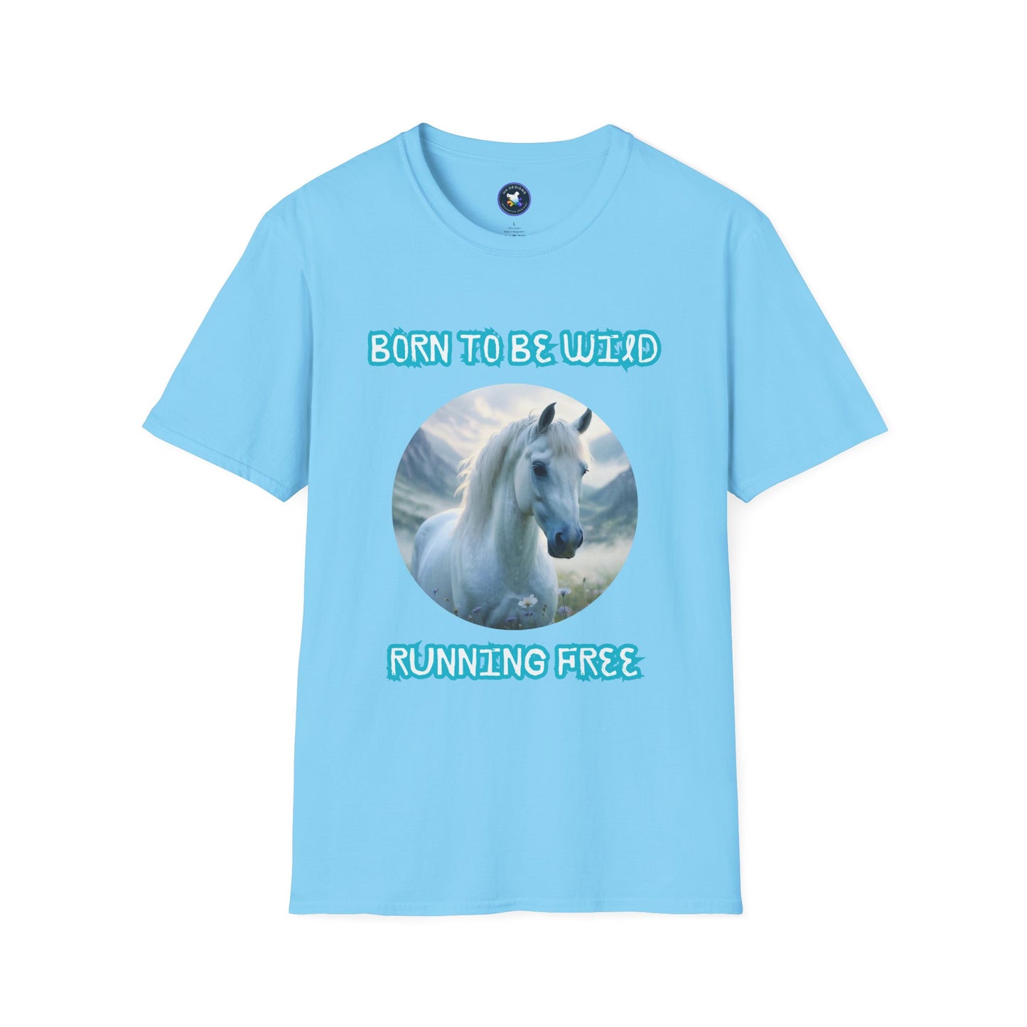 Born to be Wild Horse T-Shirt - Unisex Softstyle Tee for Nature Lovers