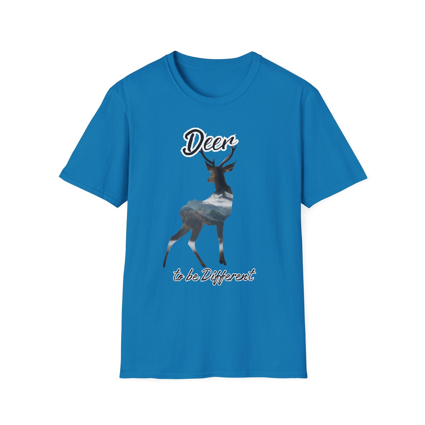 Unisex Softstyle T-Shirt - 'Deer to be Different' Nature-Inspired Tee