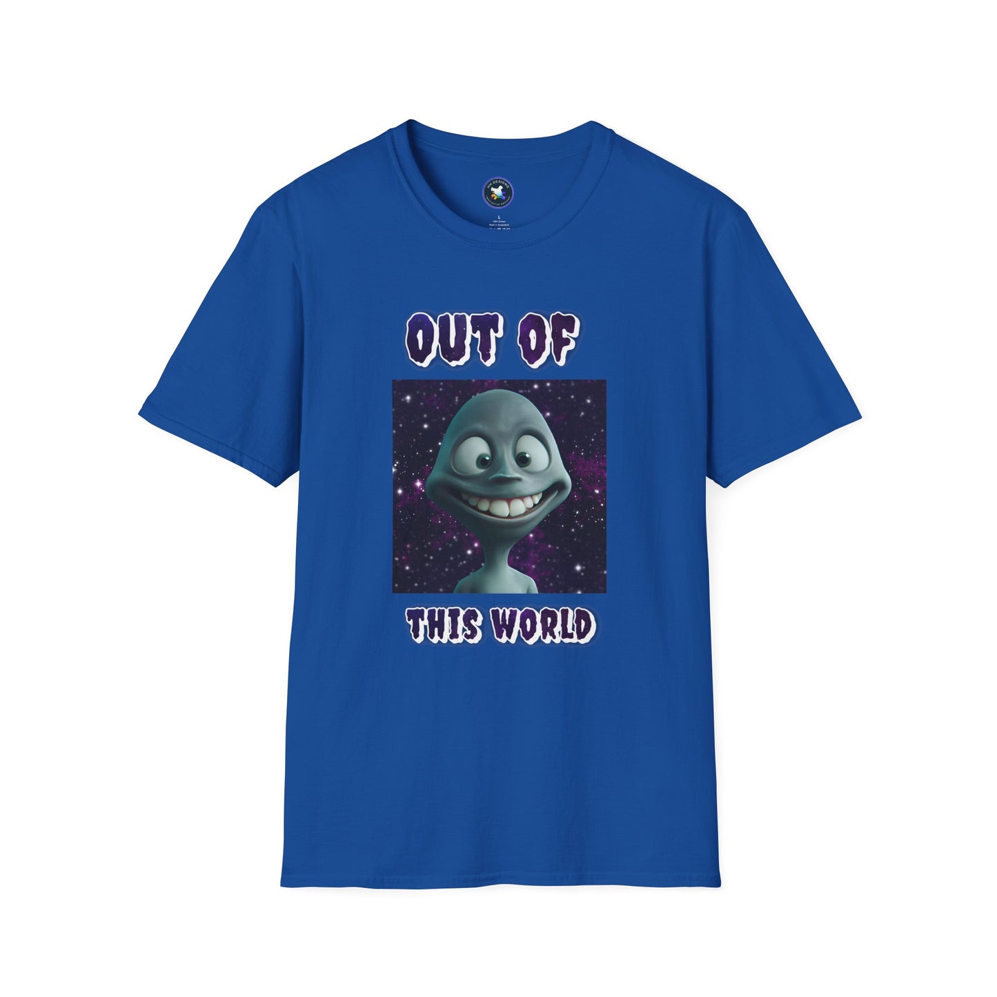 Out of This World Unisex Softstyle T-Shirt - Fun Alien Graphic Tee