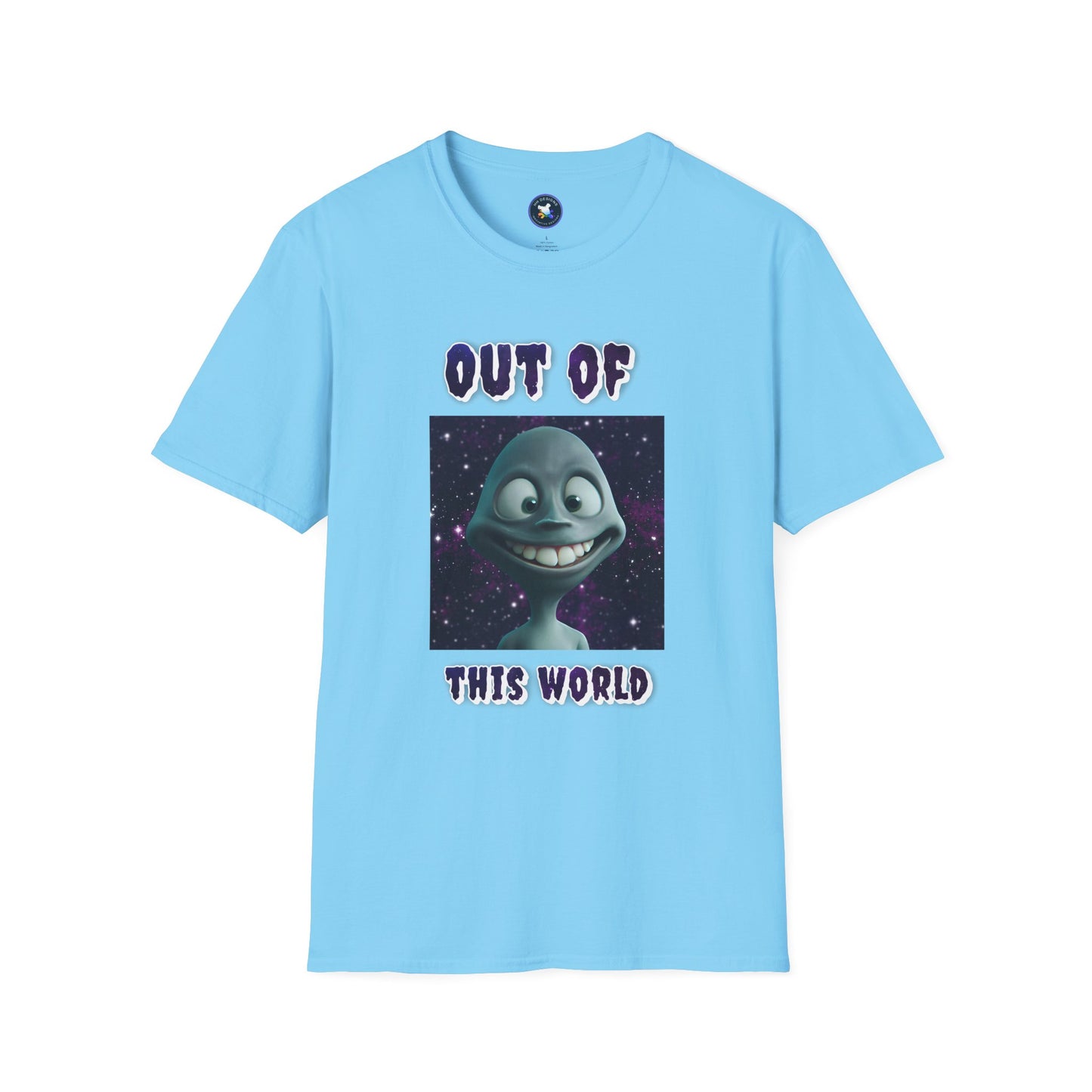 Out of This World Unisex Softstyle T-Shirt - Fun Alien Graphic Tee