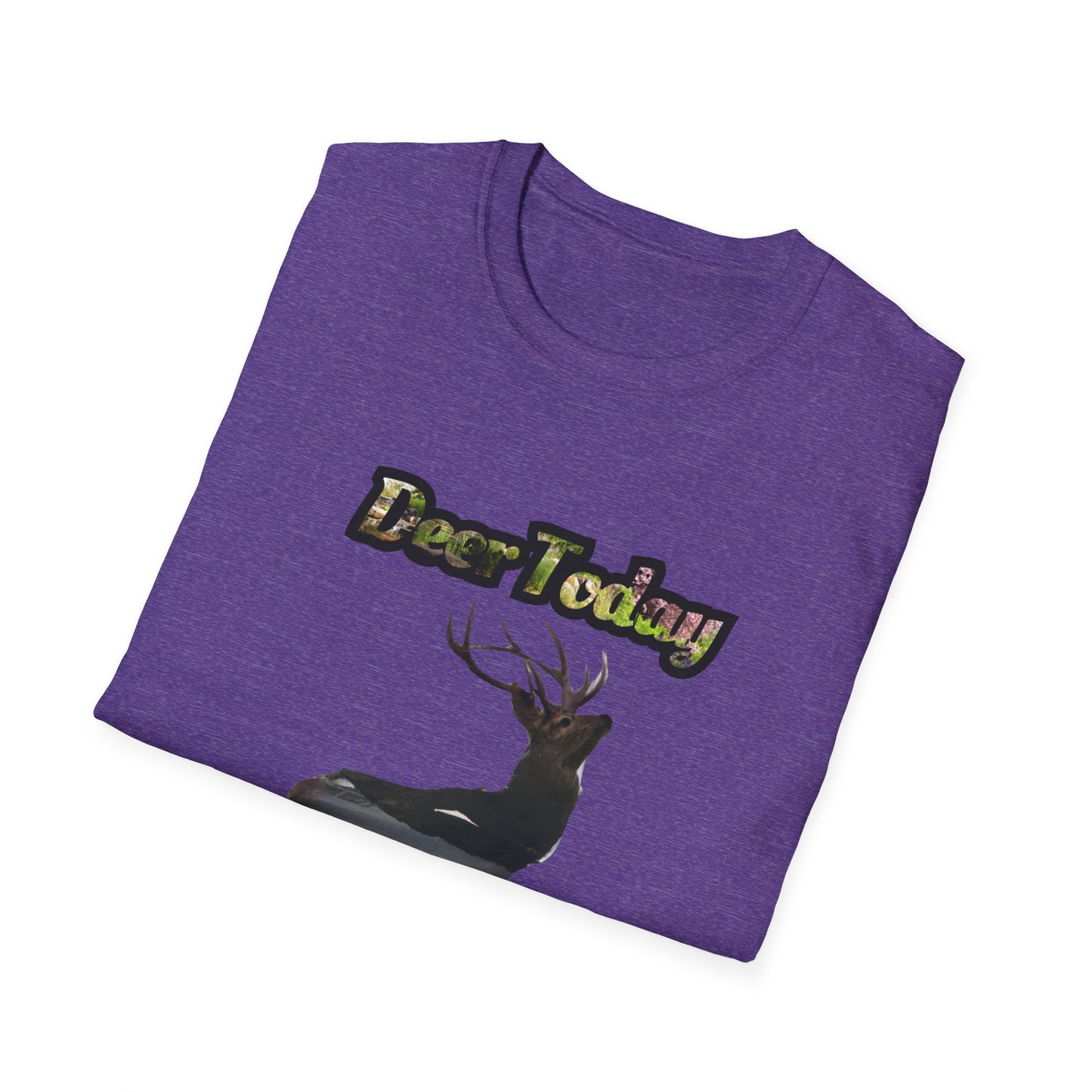 Unisex Softstyle T-Shirt - "Deer Today, Gone Tomorrow" Nature Tee for Outdoor Enthusiasts