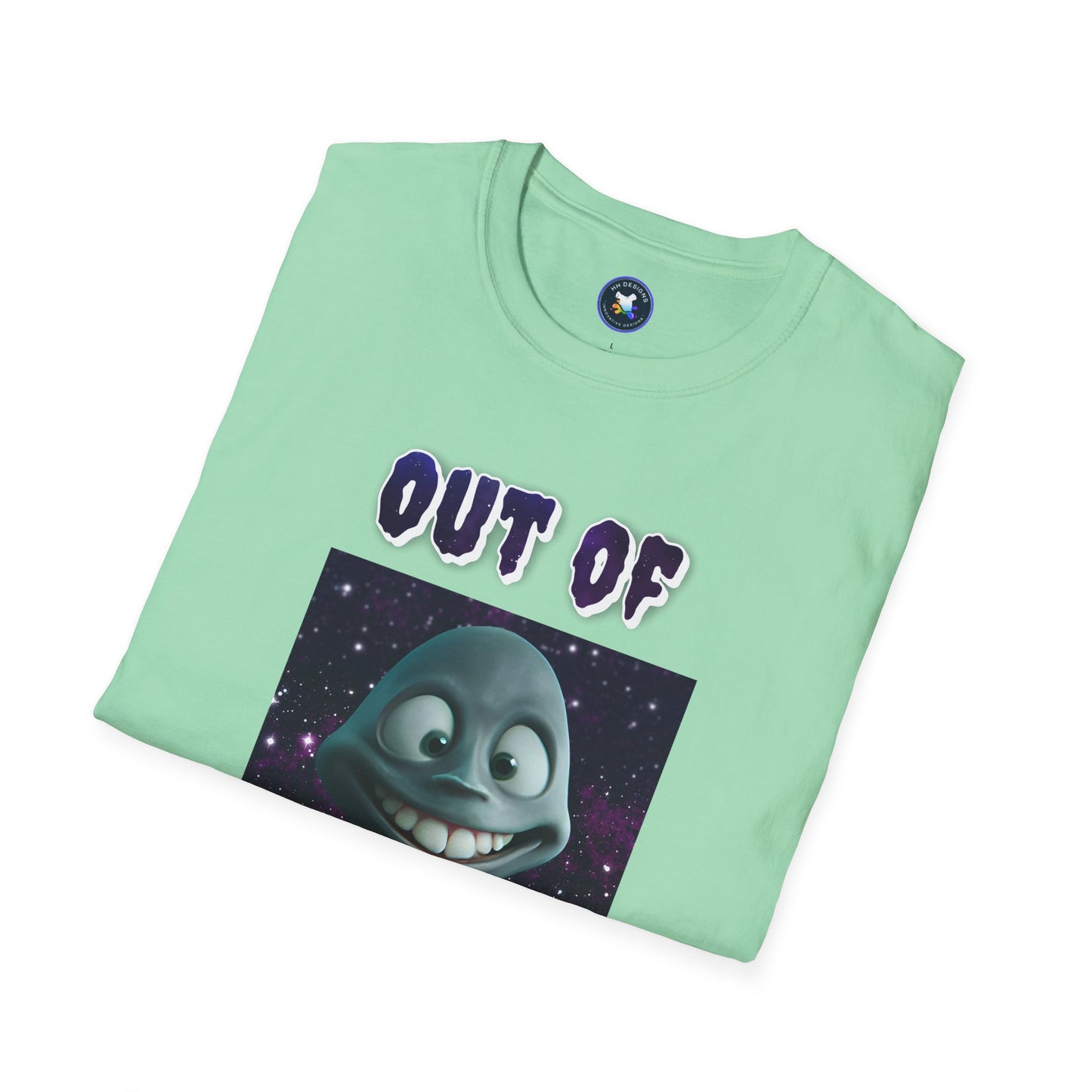 Out of This World Unisex Softstyle T-Shirt - Fun Alien Graphic Tee