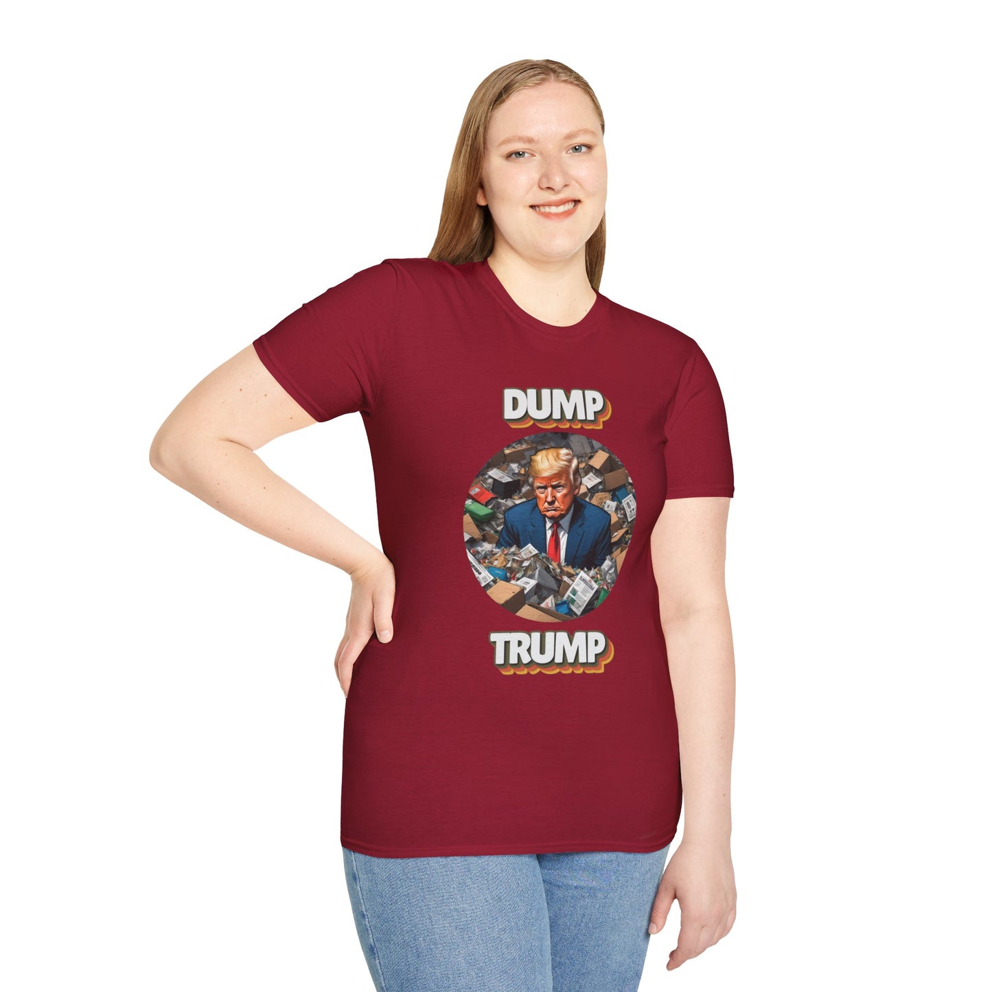 Humorous Unisex T-Shirt - "Dump Trump" Statement Tee for Political Activism and Casual Wear