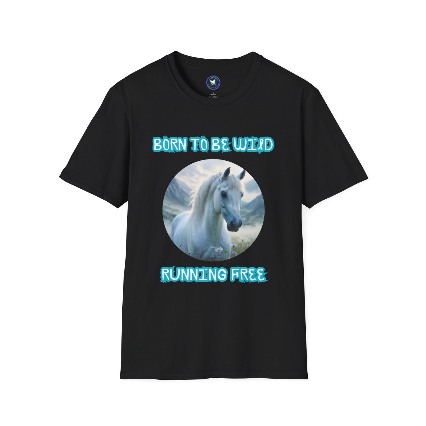 Born to be Wild Horse T-Shirt - Unisex Softstyle Tee for Nature Lovers