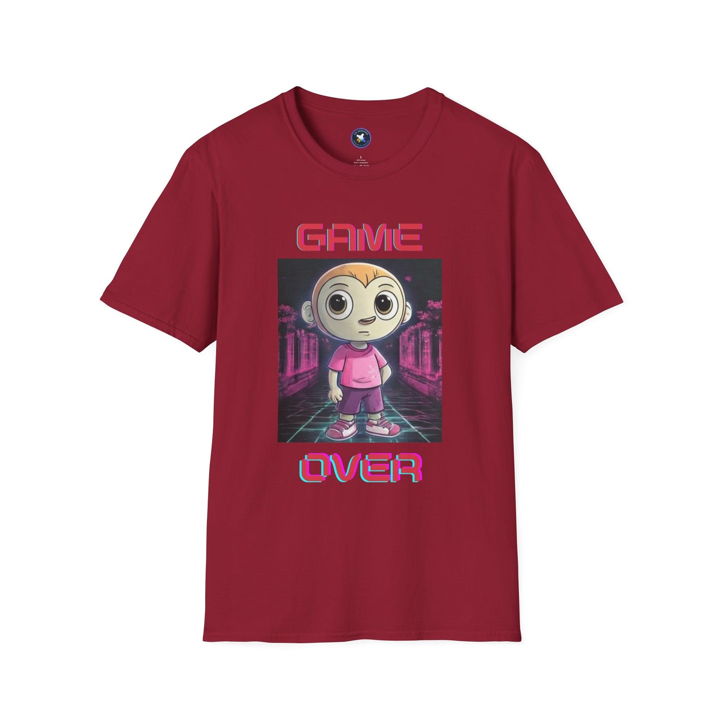 Game Over Unisex Softstyle T-Shirt - Fun Gamer Tee for Casual Wear