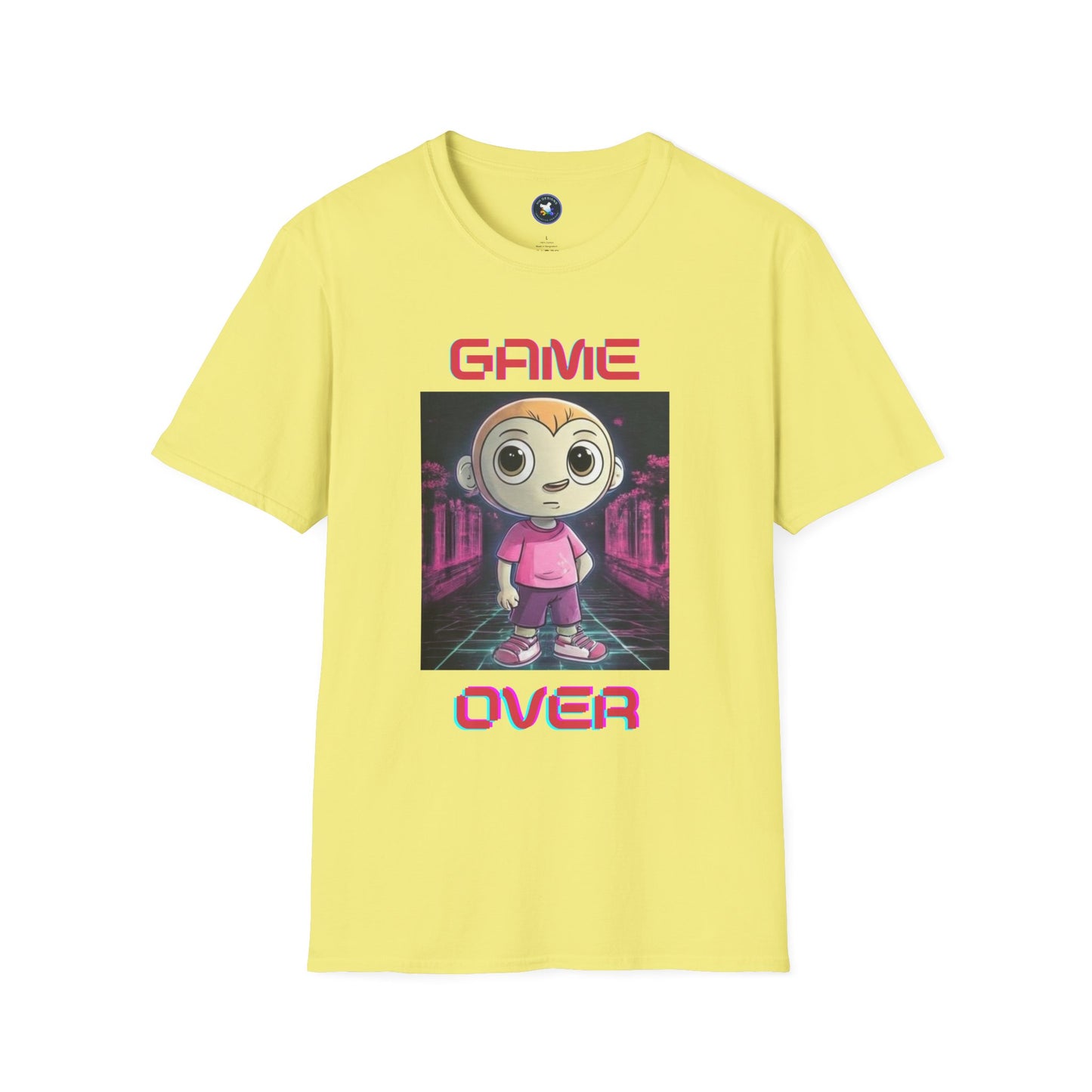 Game Over Unisex Softstyle T-Shirt - Fun Gamer Tee for Casual Wear