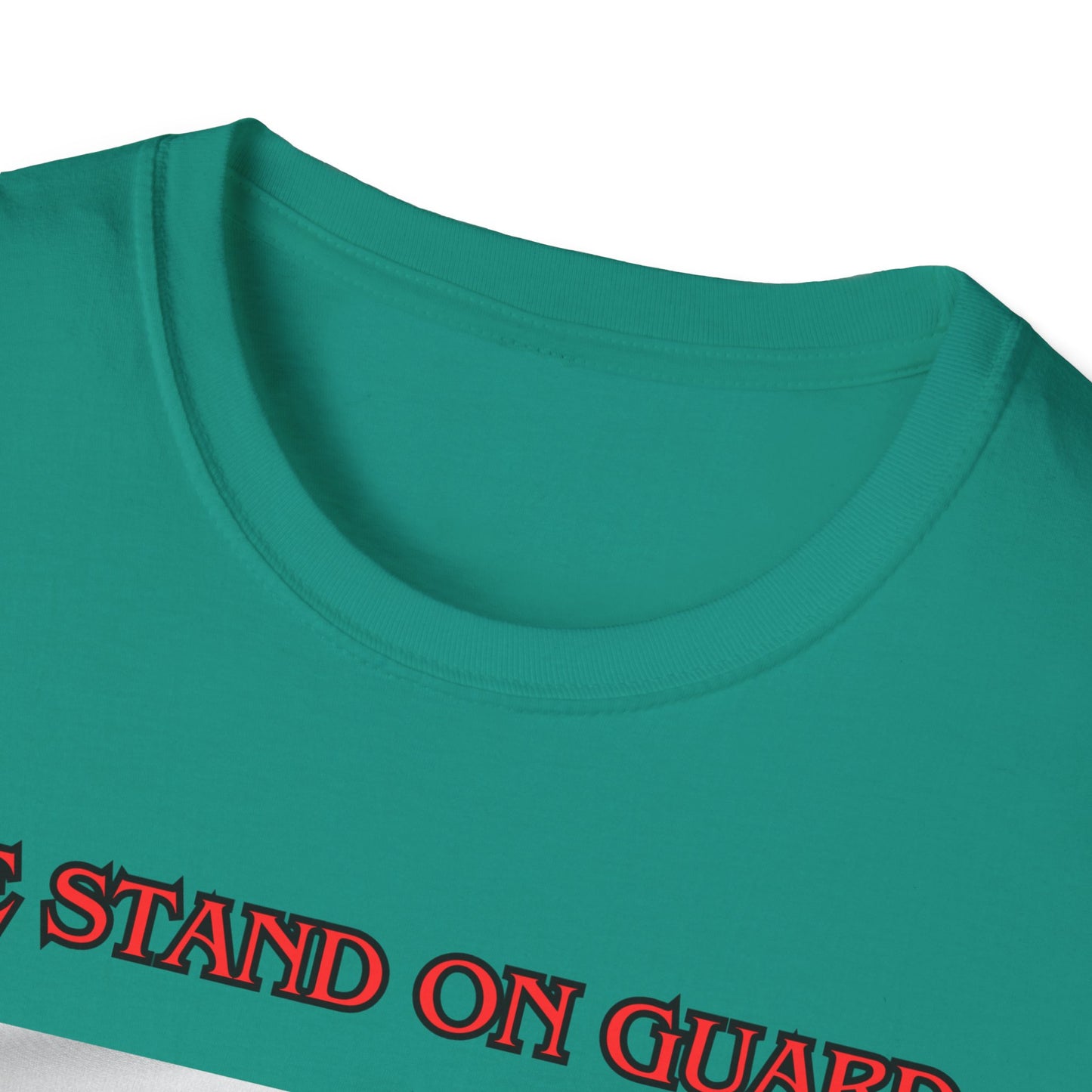 Canadian Cat Officer T-Shirt - We Stand on Guard for Thee