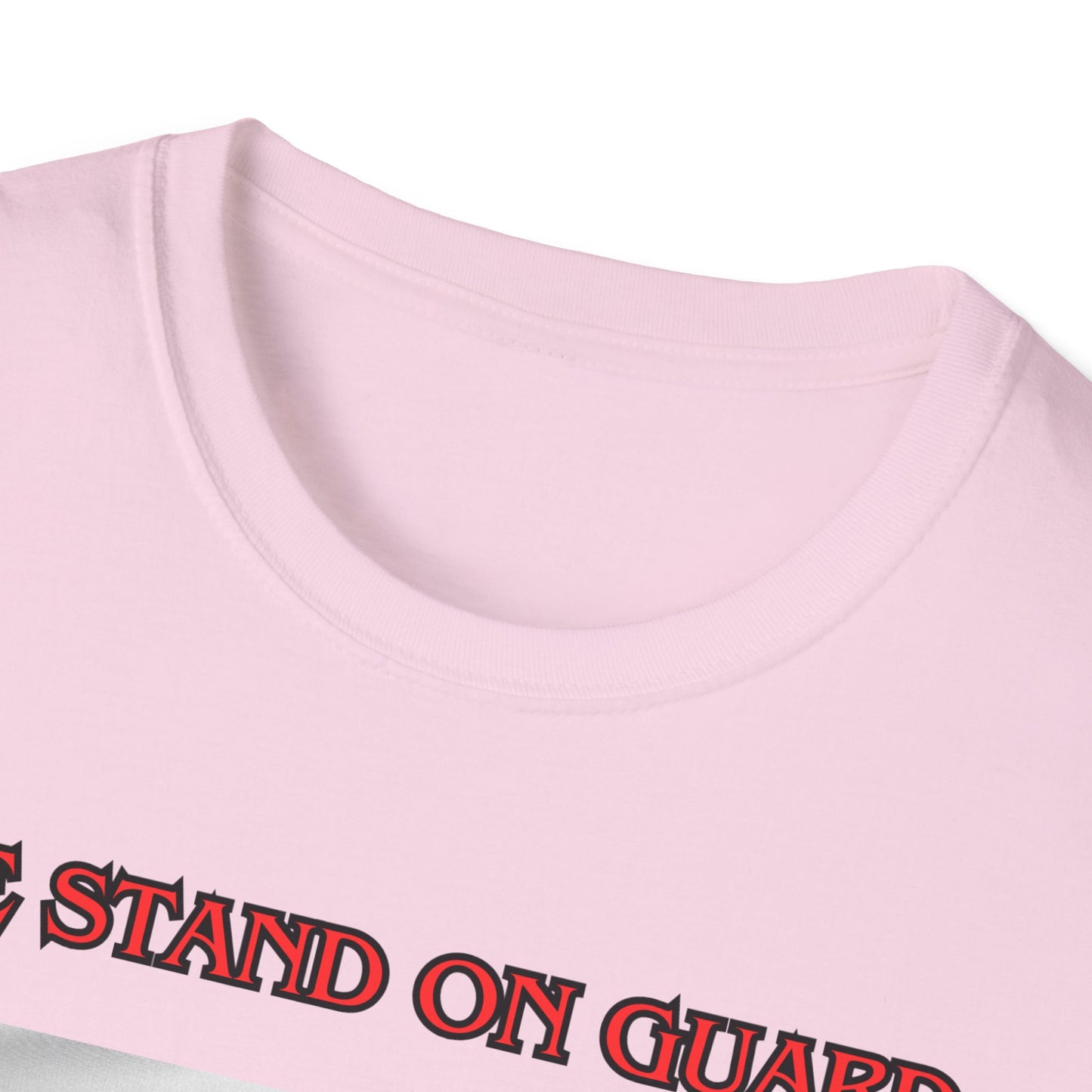Canadian Cat Officer T-Shirt - We Stand on Guard for Thee