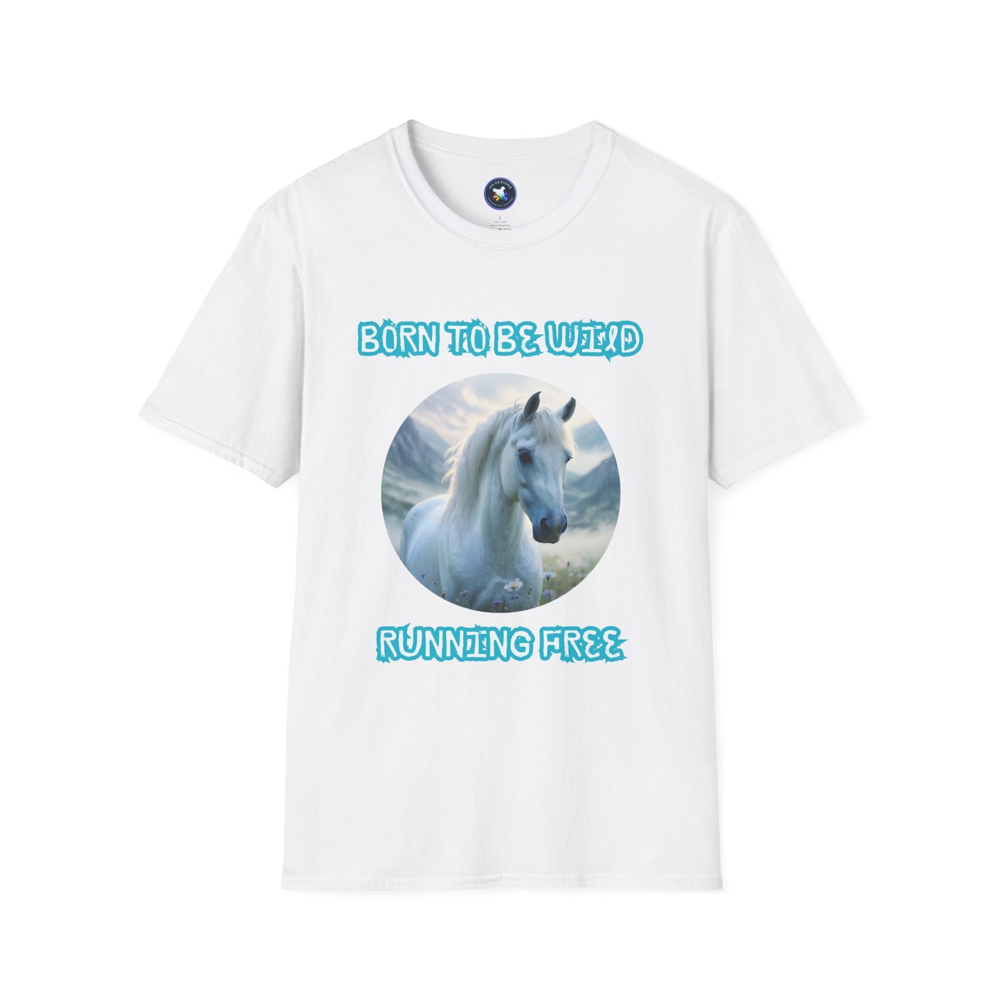 Born to be Wild Horse T-Shirt - Unisex Softstyle Tee for Nature Lovers