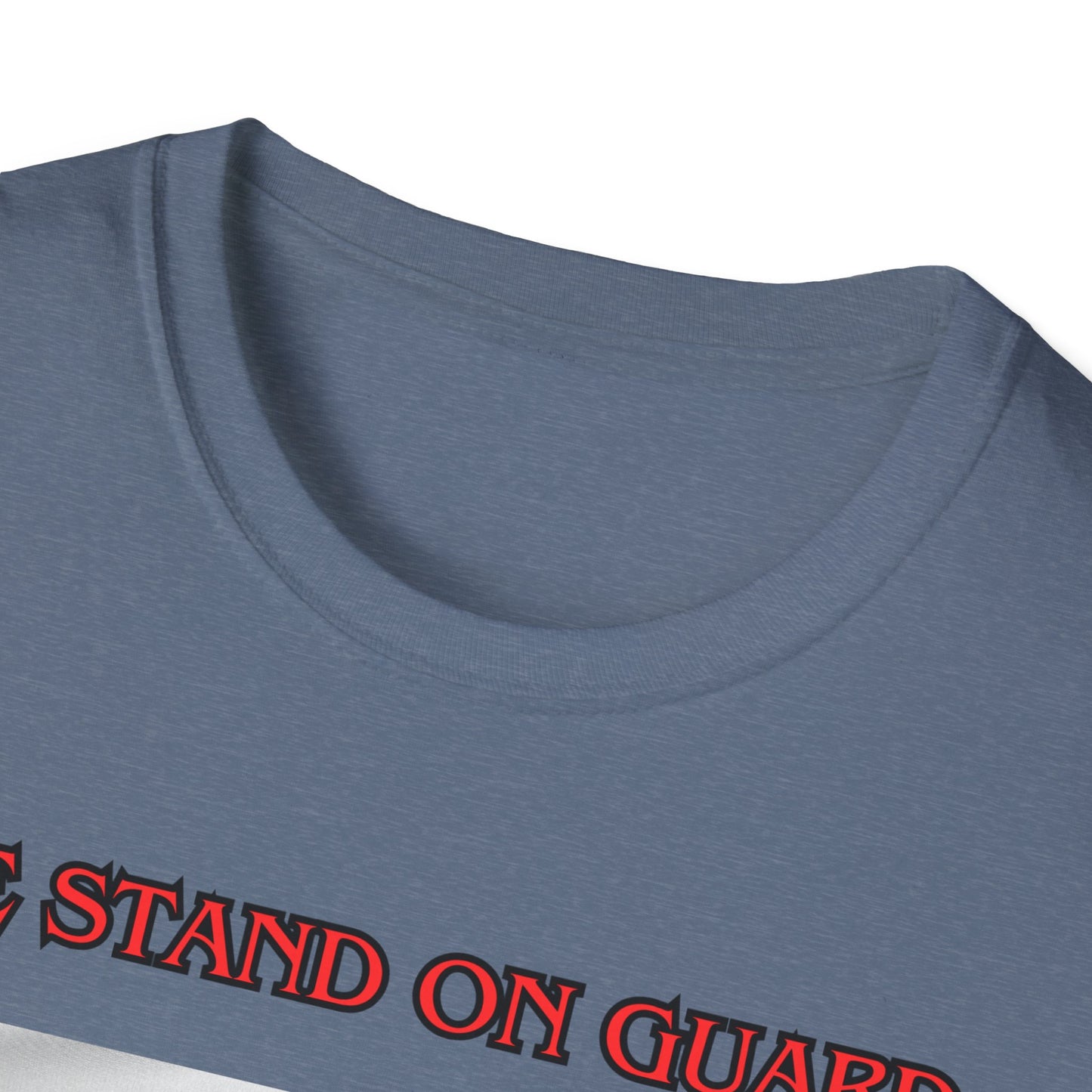 Canadian Cat Officer T-Shirt - We Stand on Guard for Thee