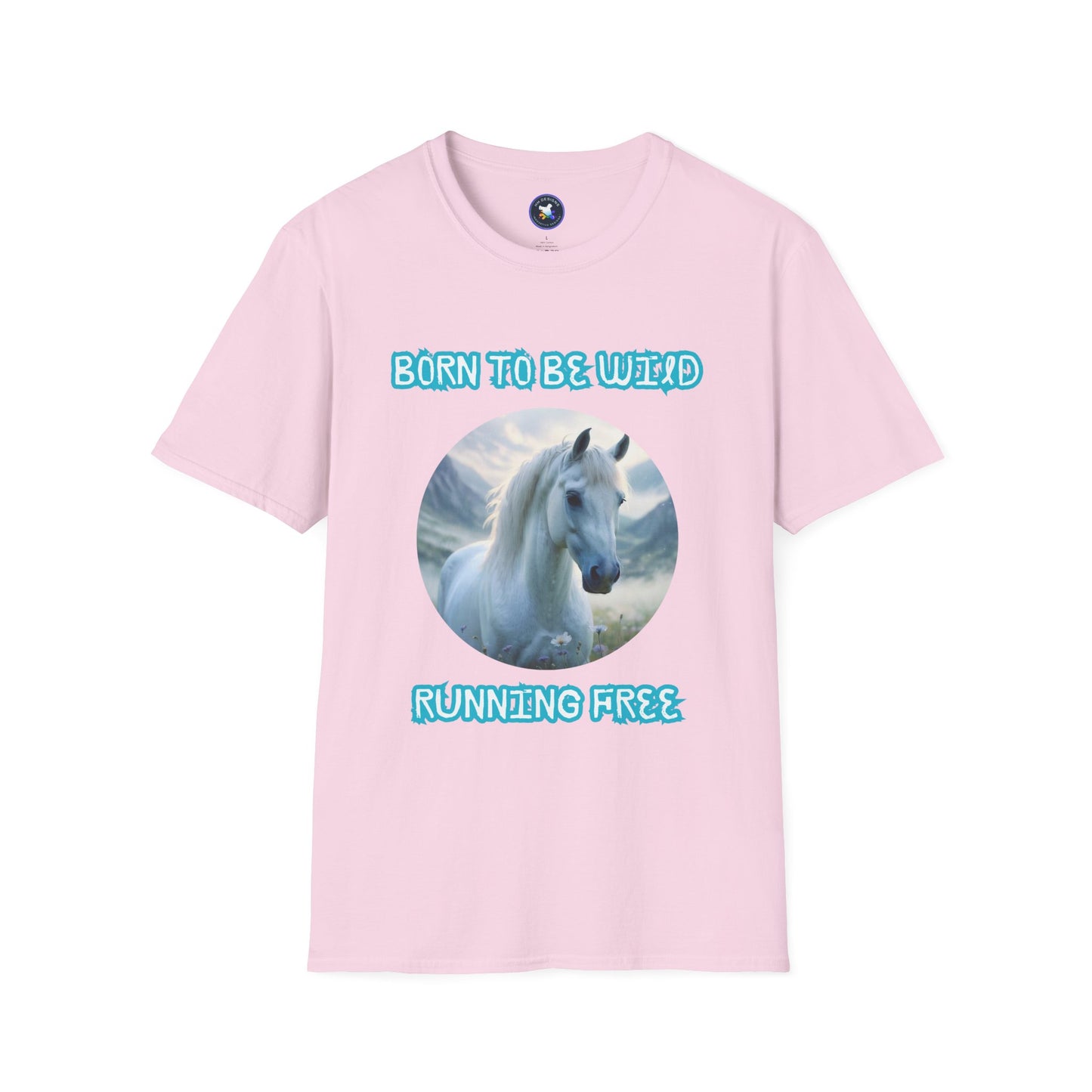 Born to be Wild Horse T-Shirt - Unisex Softstyle Tee for Nature Lovers