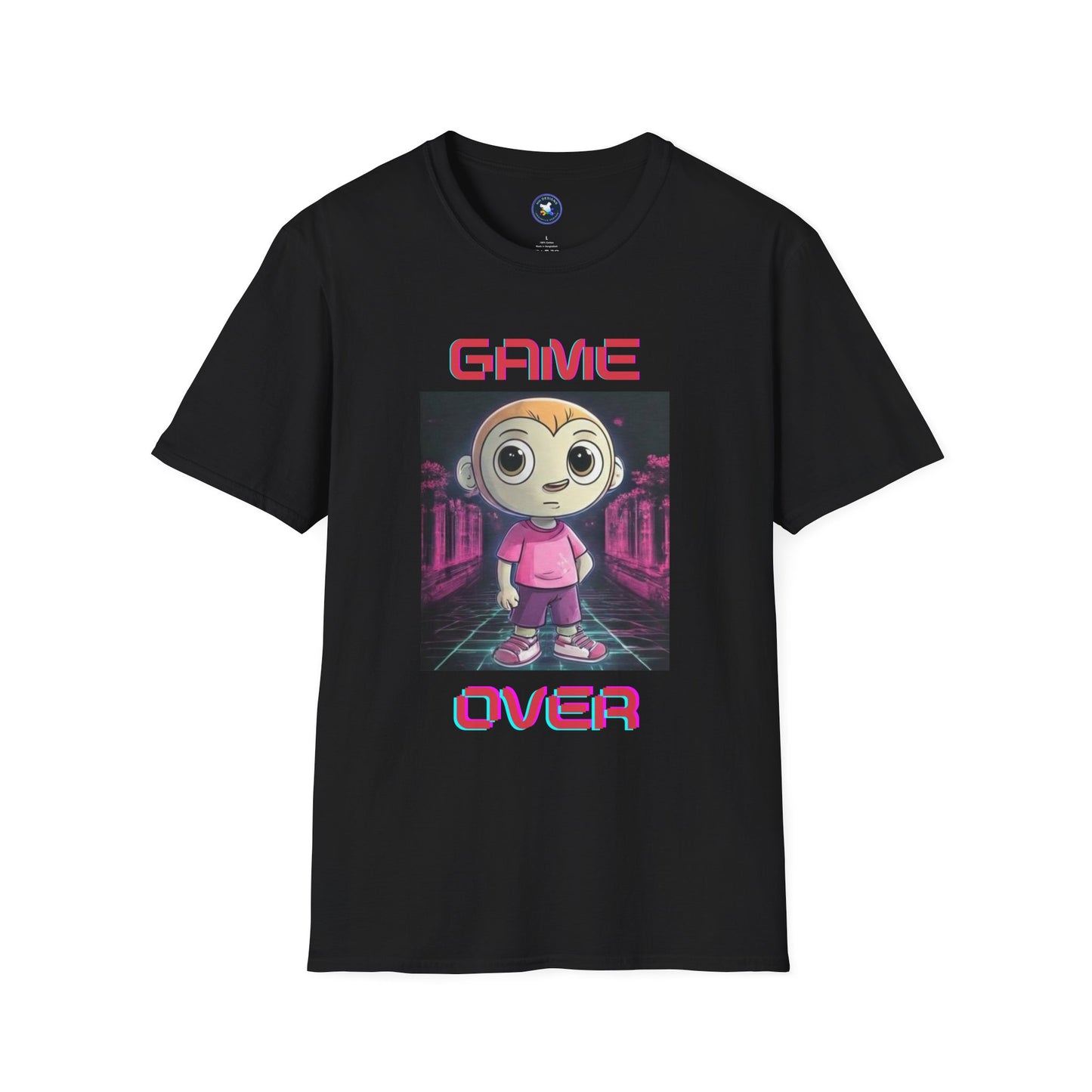Game Over Unisex Softstyle T-Shirt - Fun Gamer Tee for Casual Wear