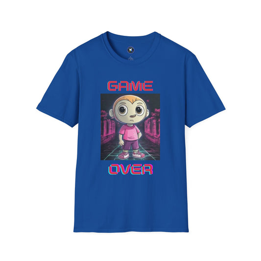 Game Over Unisex Softstyle T-Shirt - Fun Gamer Tee for Casual Wear