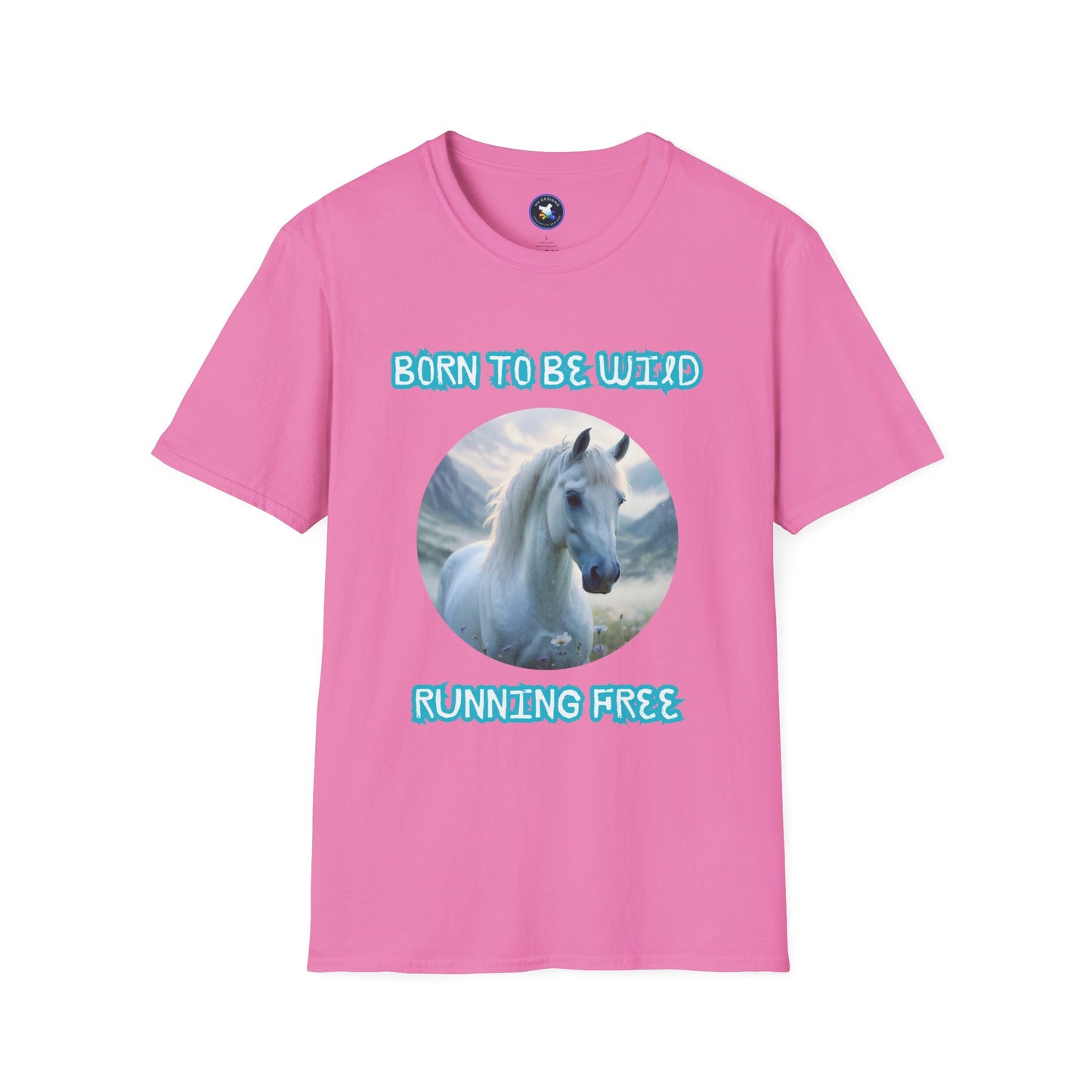 Born to be Wild Horse T-Shirt - Unisex Softstyle Tee for Nature Lovers