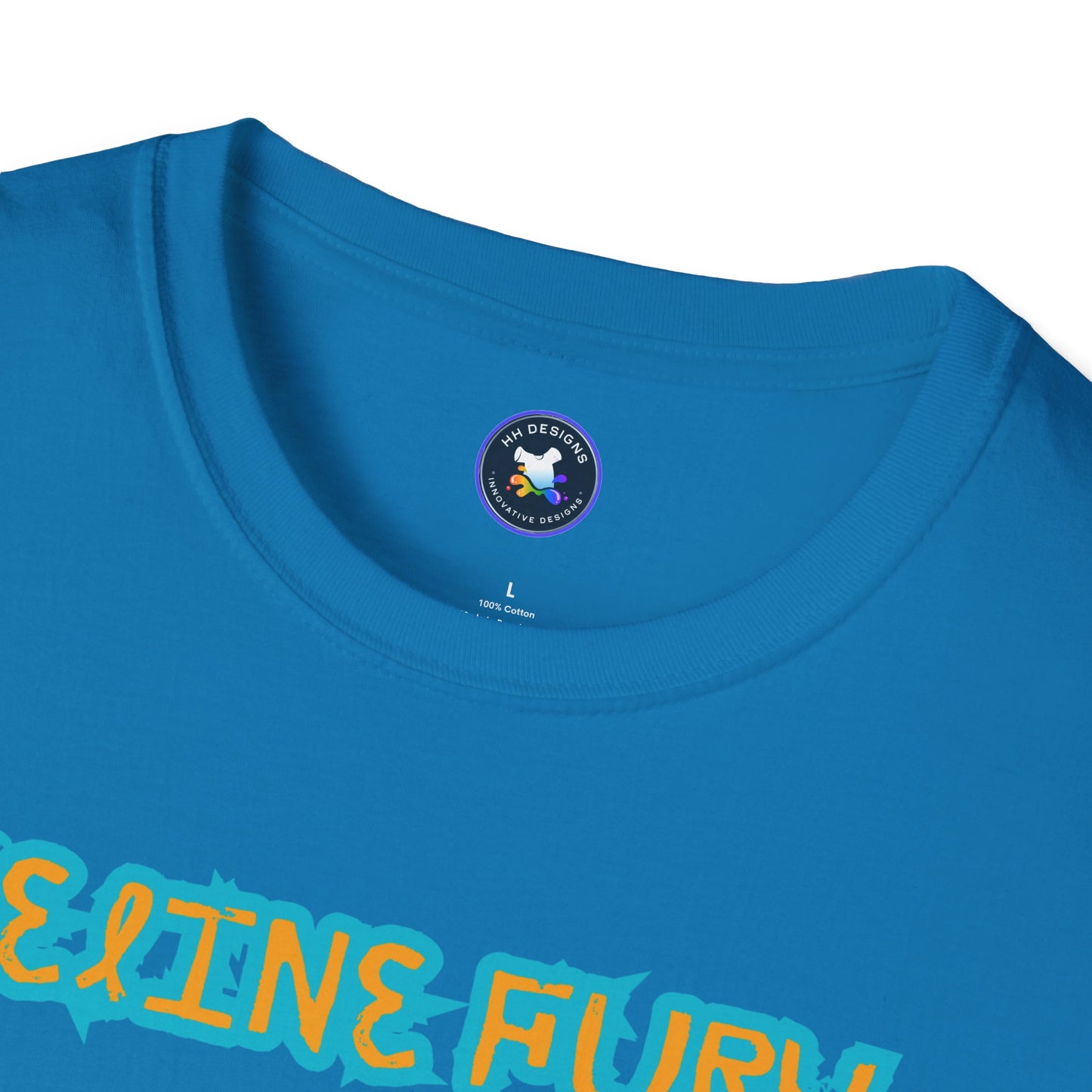 Funny Cat T-Shirt - 'Feline Fury Beware' Unisex Softstyle Tee