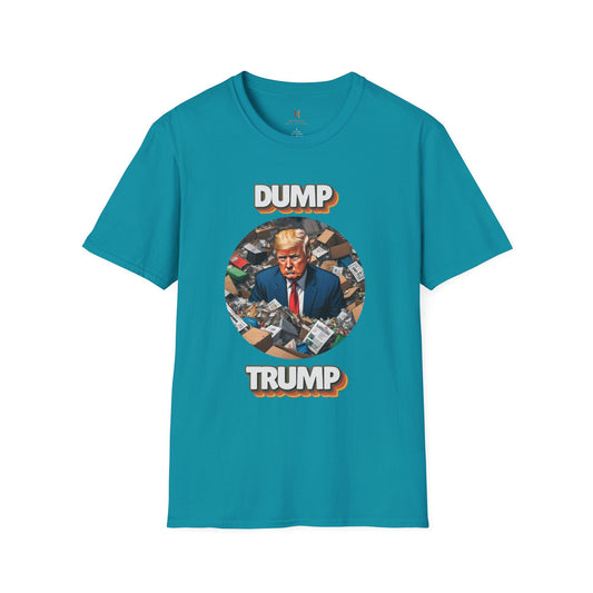 Humorous Unisex T-Shirt - "Dump Trump" Statement Tee for Political Activism and Casual Wear