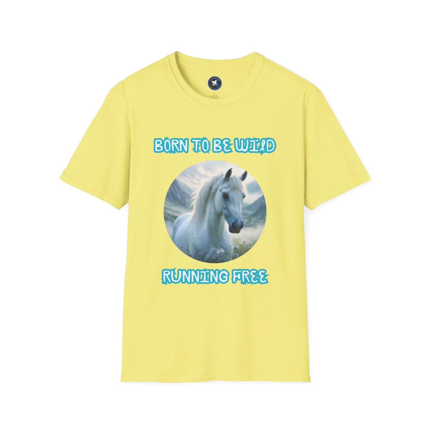 Born to be Wild Horse T-Shirt - Unisex Softstyle Tee for Nature Lovers